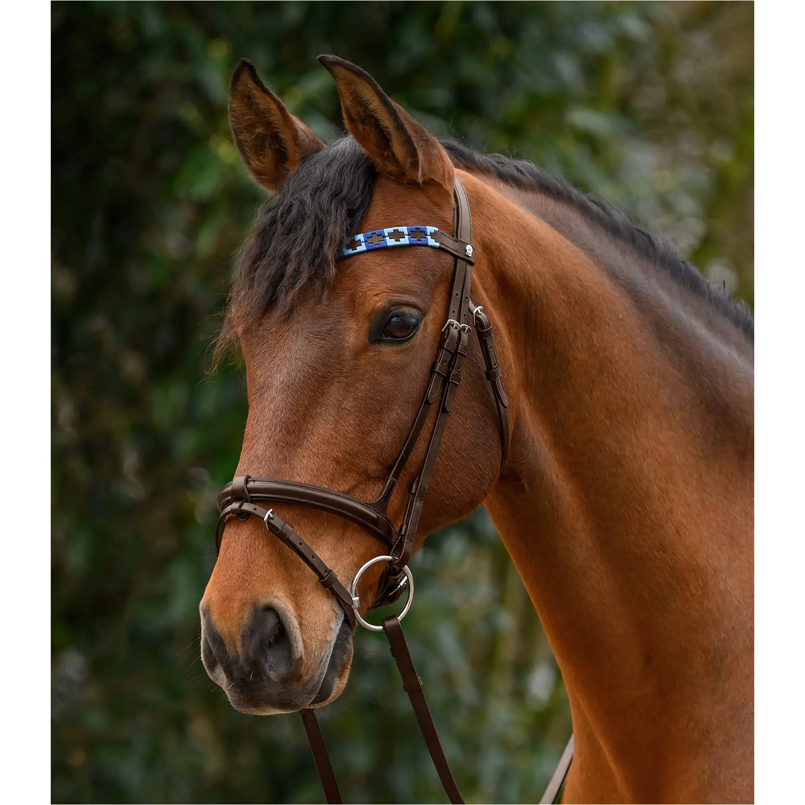 Stirnband POLO X-Line braun-blau/hellblau