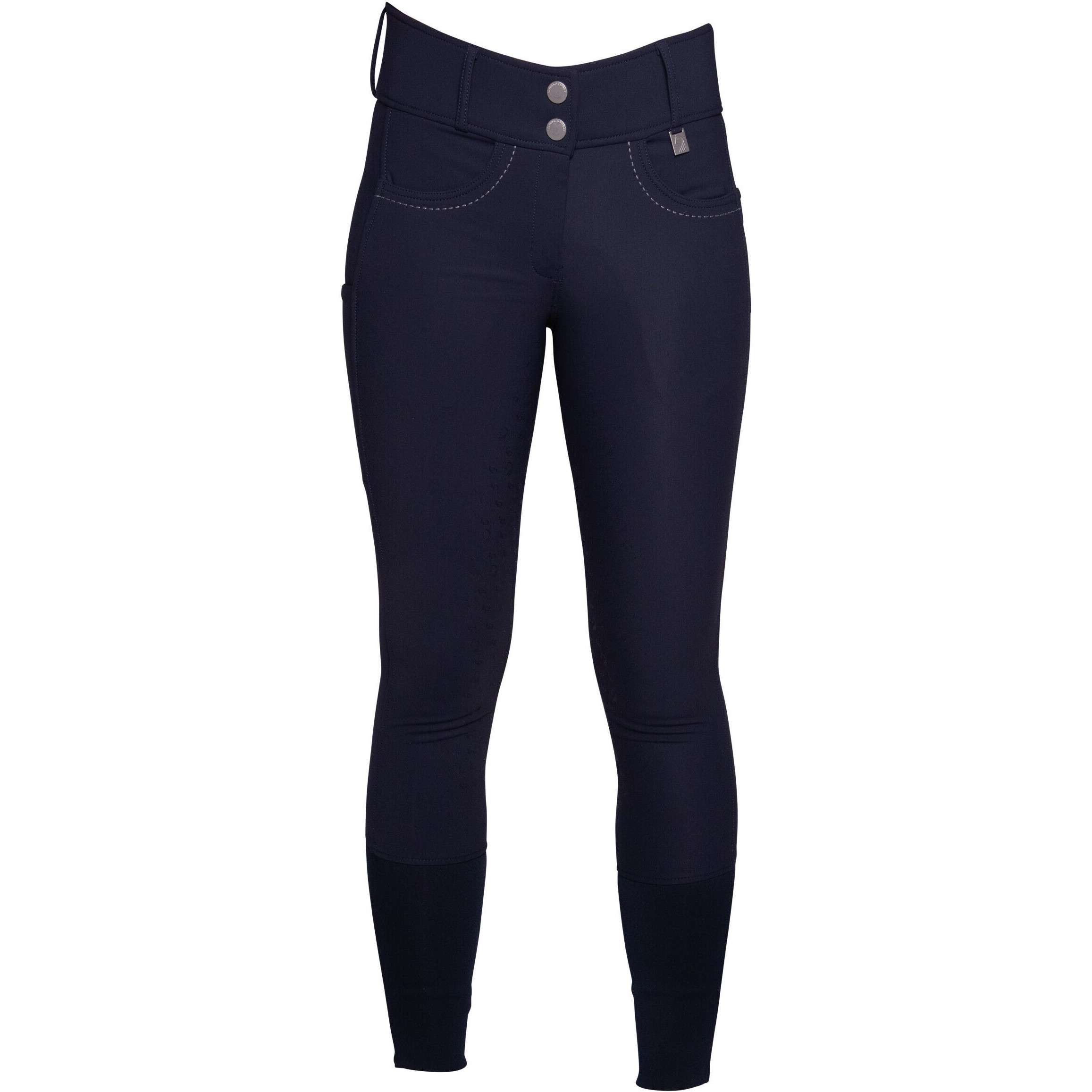 Damen Reithose Silikon Vollbesatz AREZZO dunkelblau