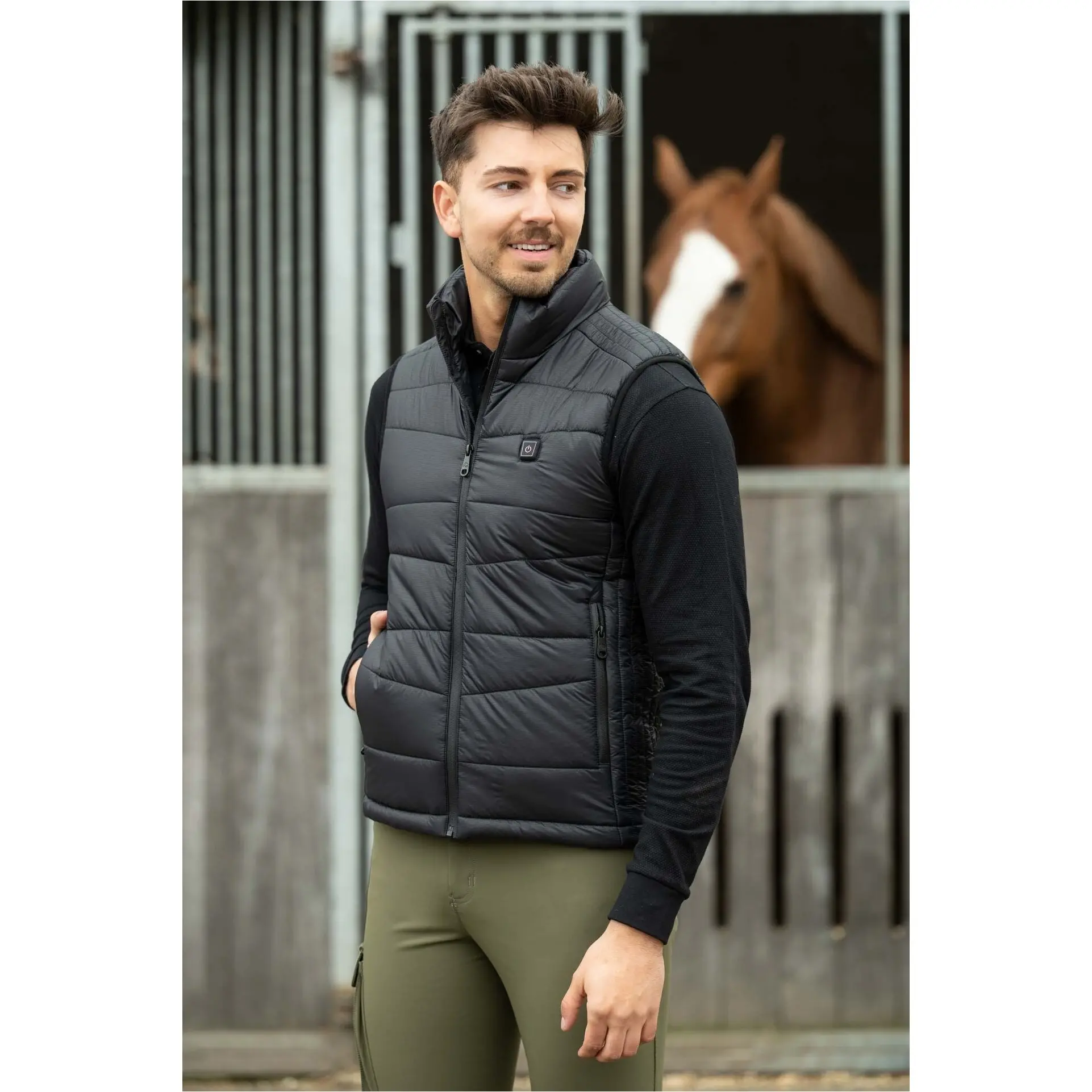 Winter Herren Heizweste HEAT CONTROL STYLE schwarz