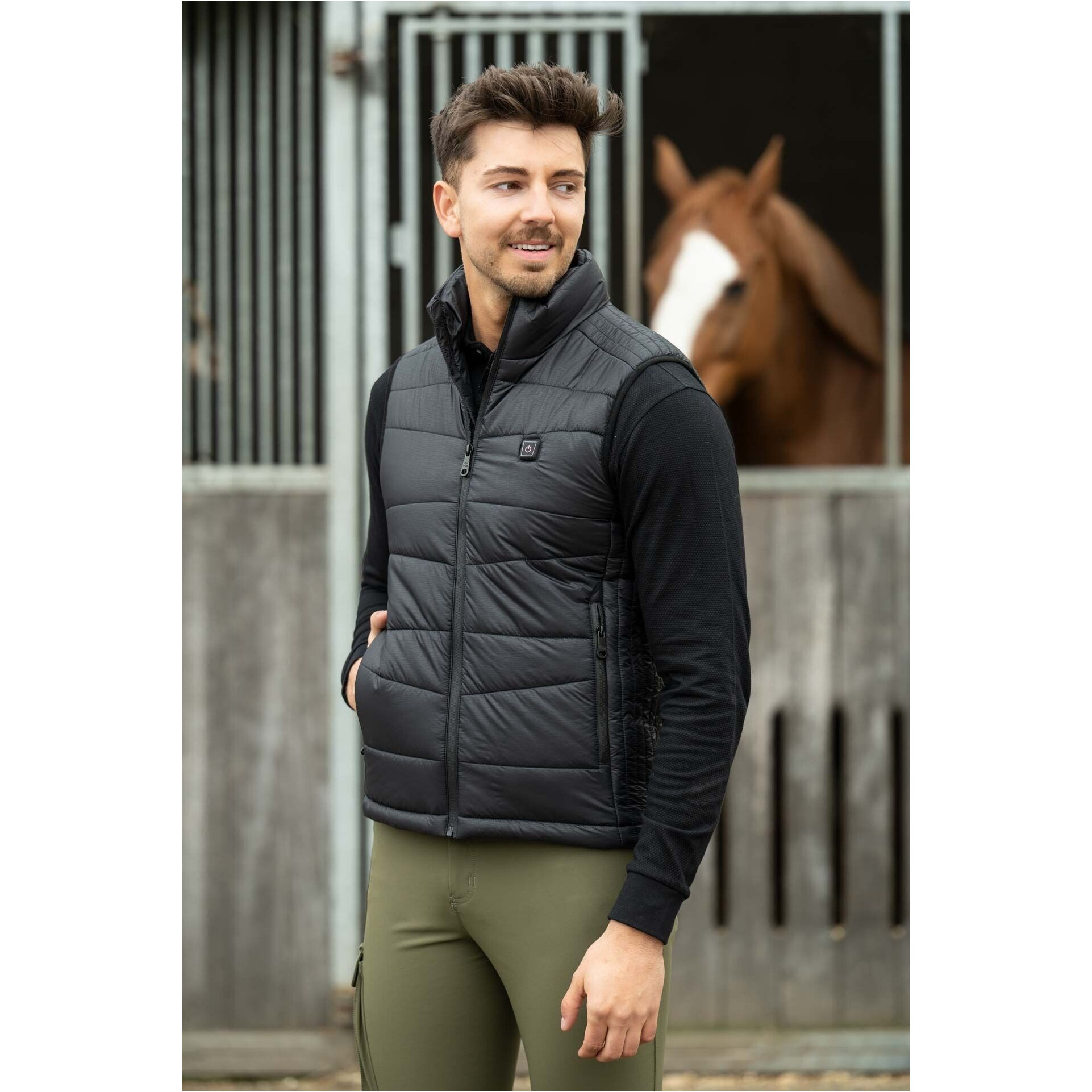 Winter Herren Heizweste HEAT CONTROL STYLE schwarz