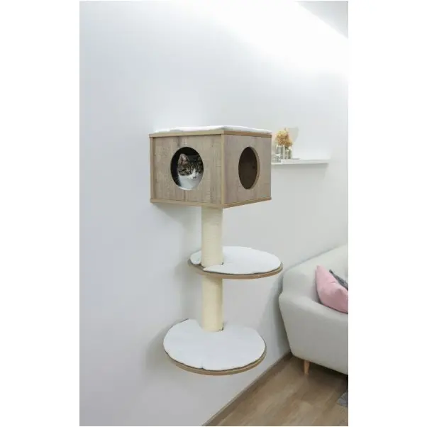 Wandkratzbaum DINARI light braun/weiß 45x45x106cm Wandkratzbaum DINARI light braun/weiß 45x45x106cm