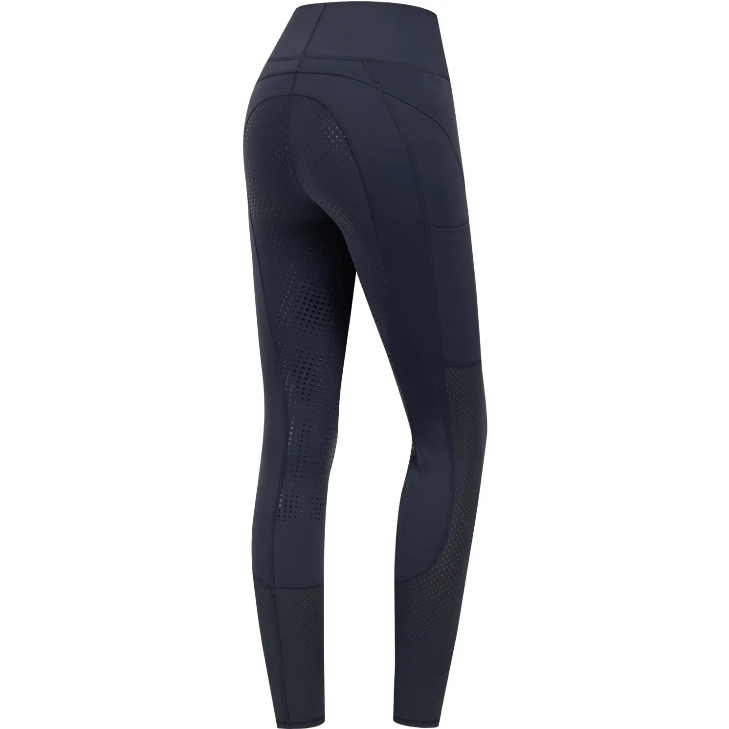 Damen Reitleggings Silikon Vollbesatz HANNA MESH High Waist nachtblau