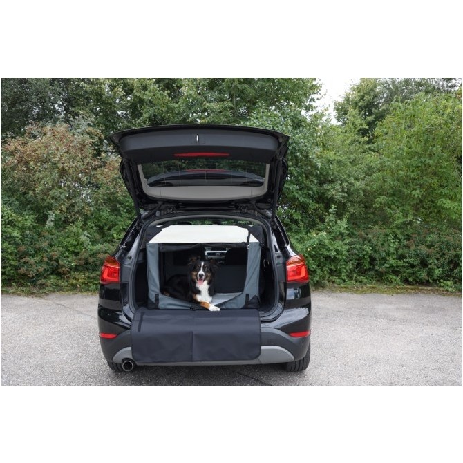 Hunde Transportbox JOURNEY grau/beige