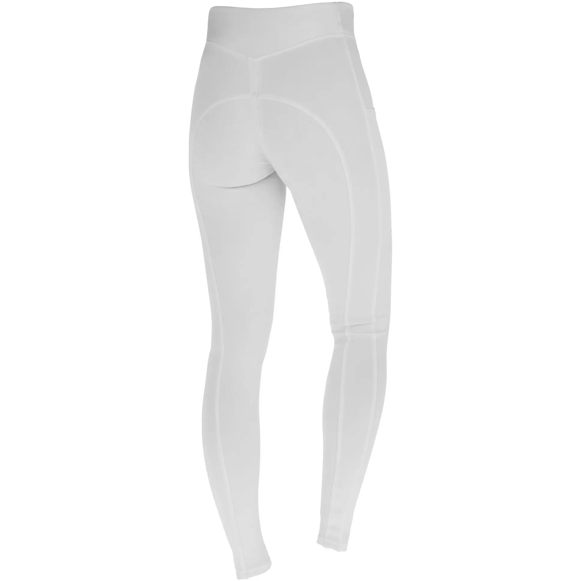 Kinder Reitleggings Silikon Vollbesatz CLASSIC STAR weiß