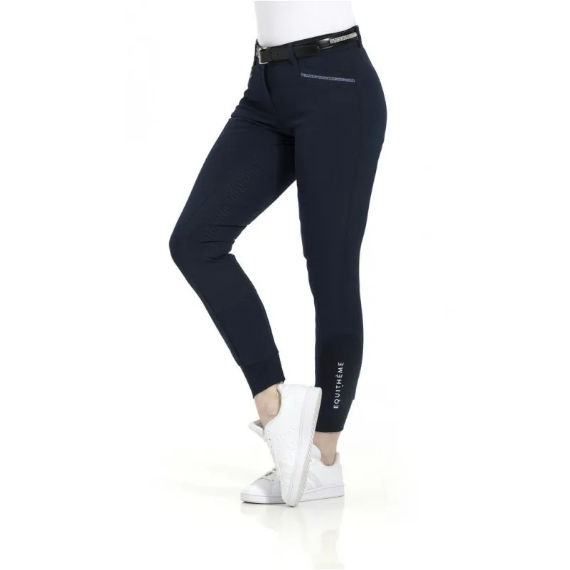 Damen Reithose Silikon Vollbesatz GIZEL marineblau