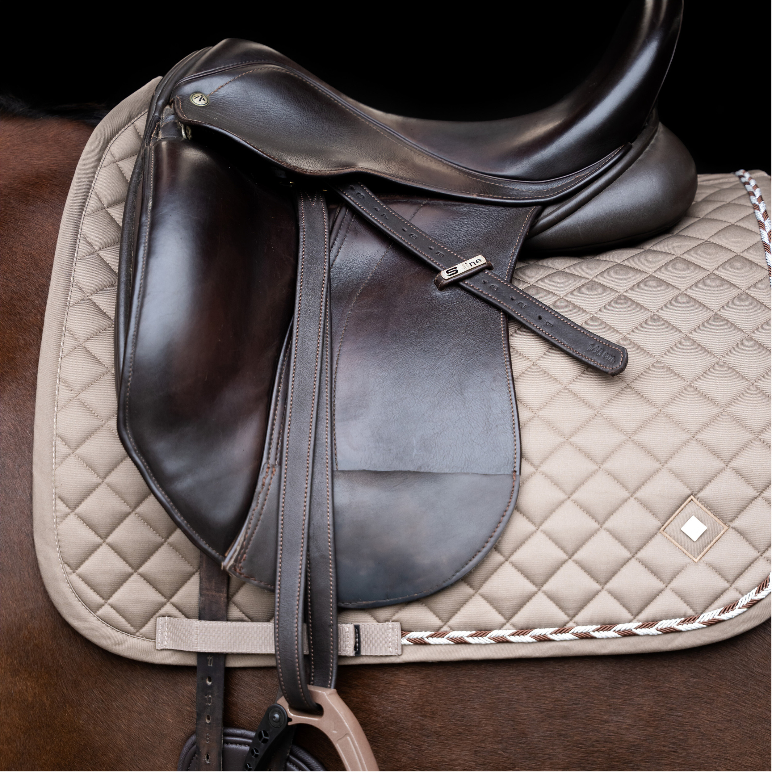 Steigbügelriemen IRH Soft mit Nylonkern dark braun