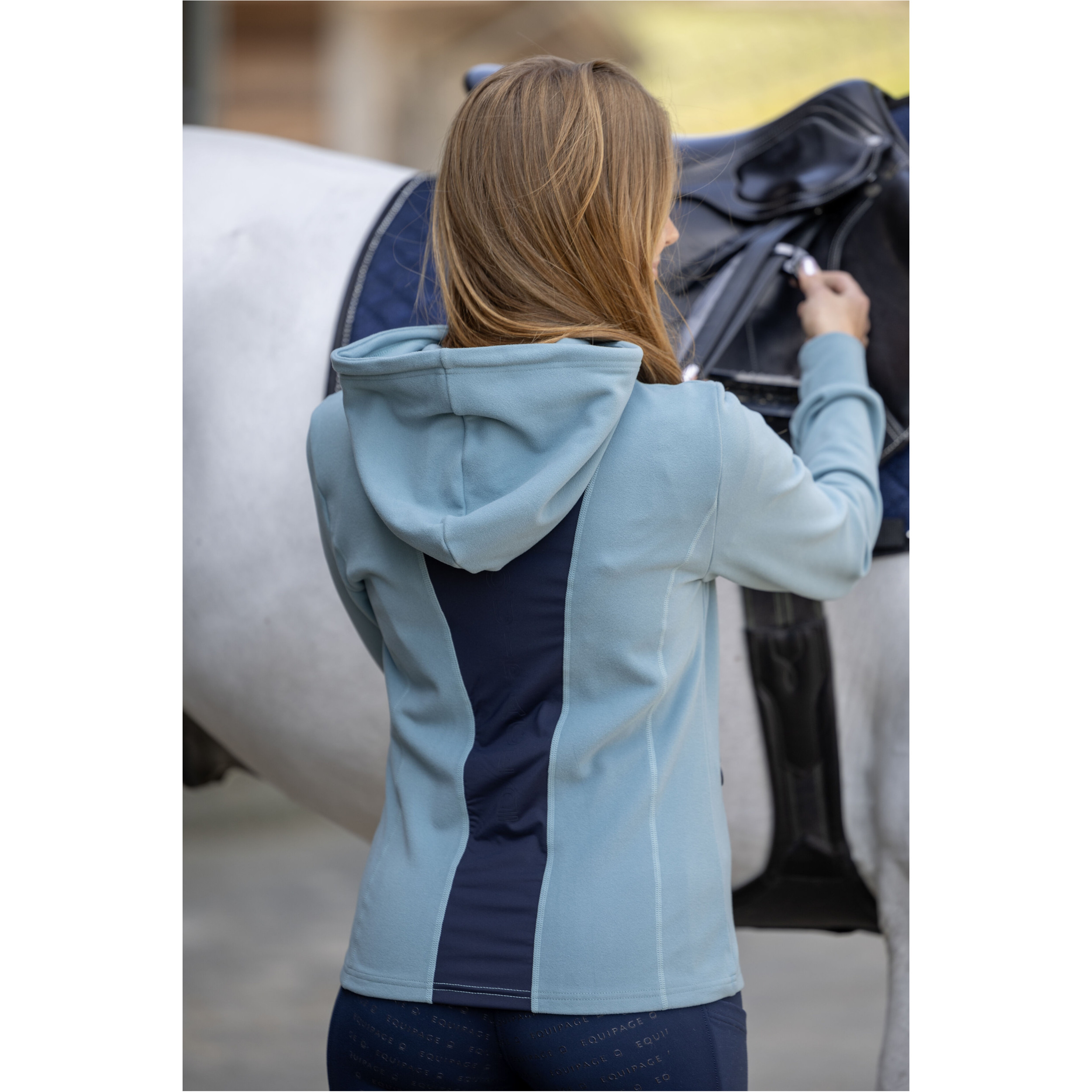Damen Hoodie mit Reißverschluss ABIGAIL arctic