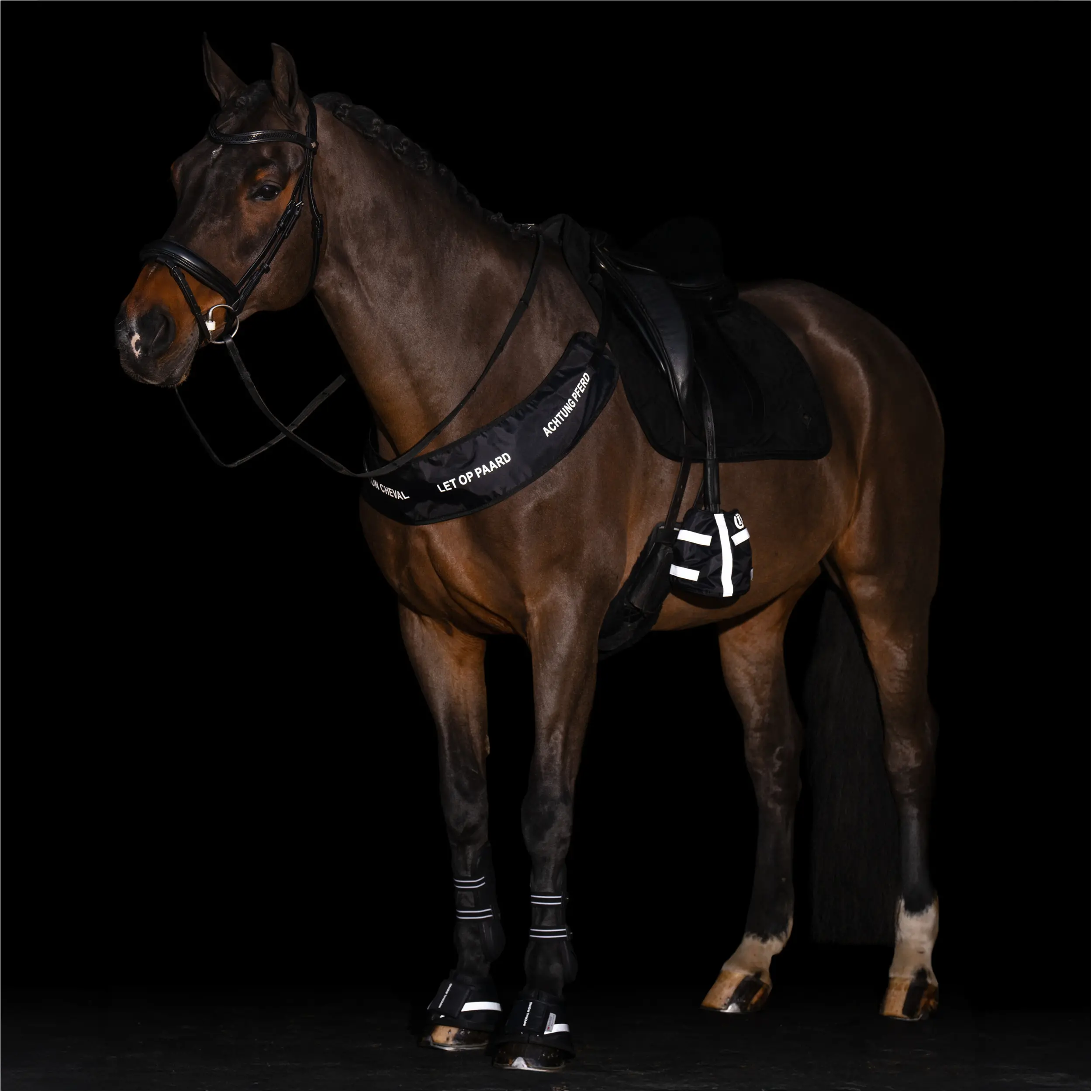 Hufglocken IRHReflective schwarz Hufglocken IRHReflective schwarz