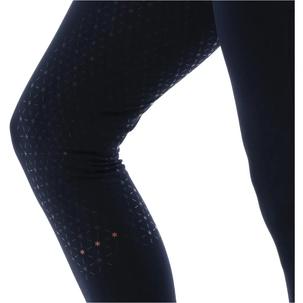 Damen Reitleggings Silikon Vollbesatz LYLY marineblau