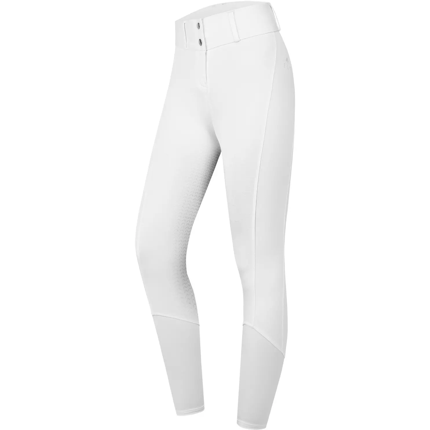 Damen Reithose Silikon Vollbesatz ESSENTIAL High Waist weiß