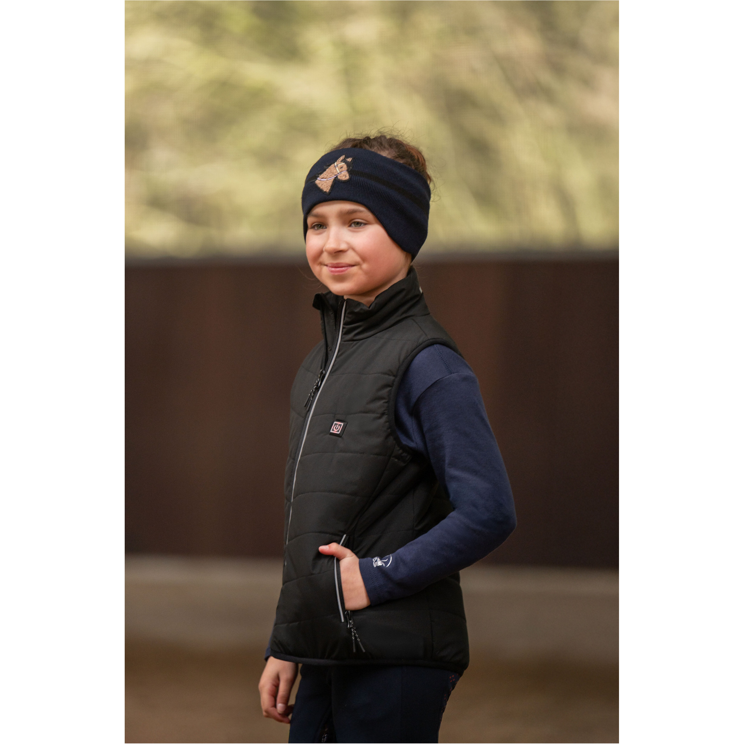 Winter Kinder Stirnband MIA dunkelblau