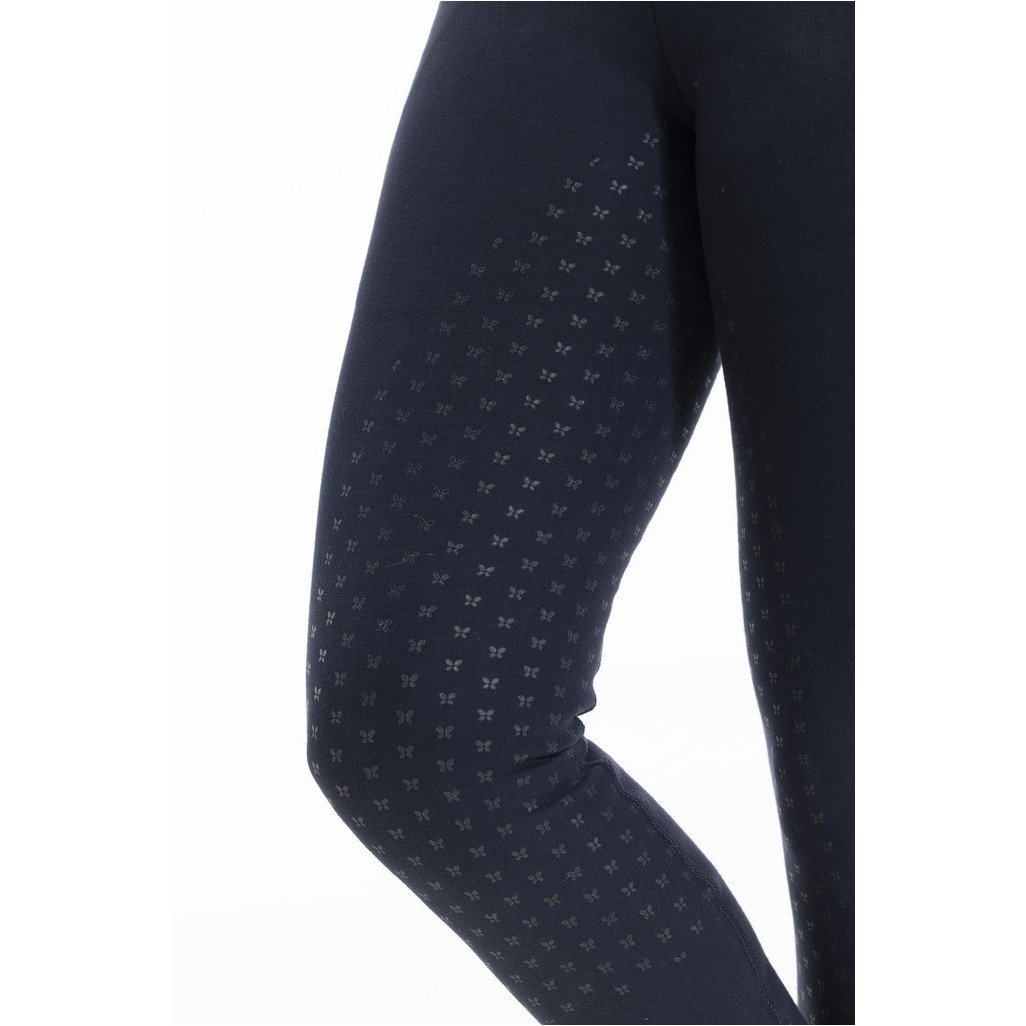 Damen Reitleggings Silikon Vollbesatz PAMELA Bio-Baumwolle marineblau