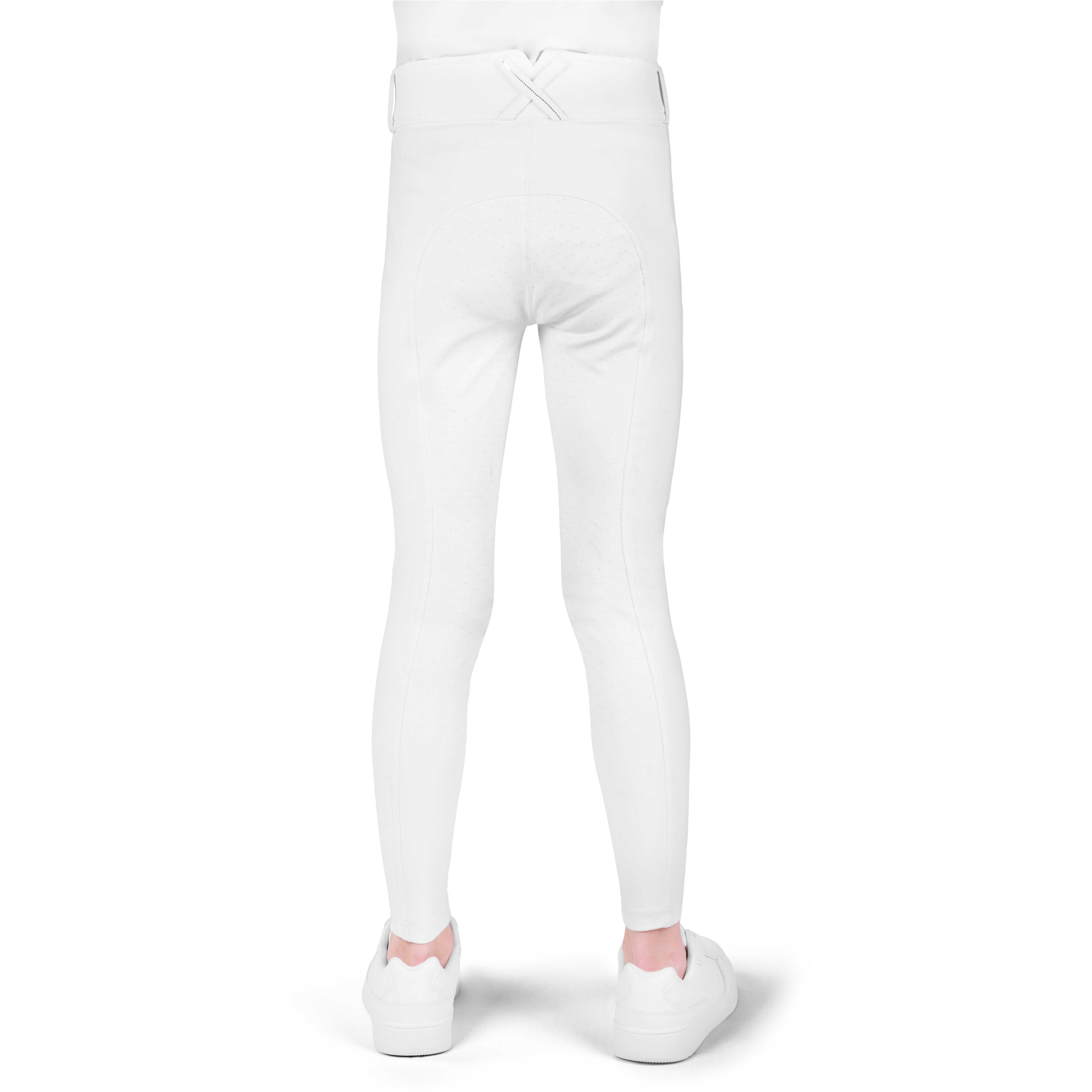 Kinder Reithose Silikon Vollbesatz EK-CARLY weiß
