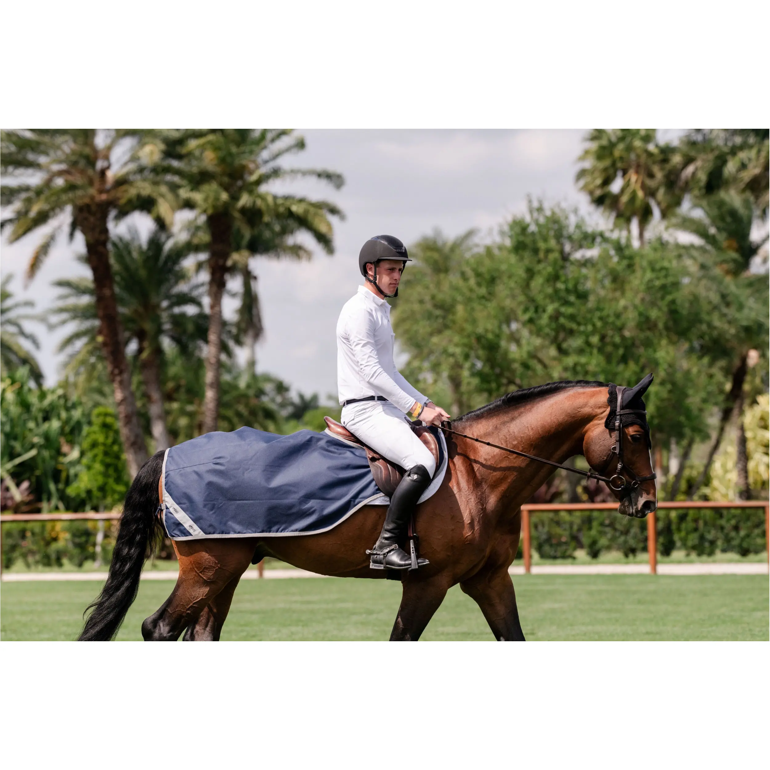 Ausreitdecke 600D AMIGO Ripstop navy/titanium grey