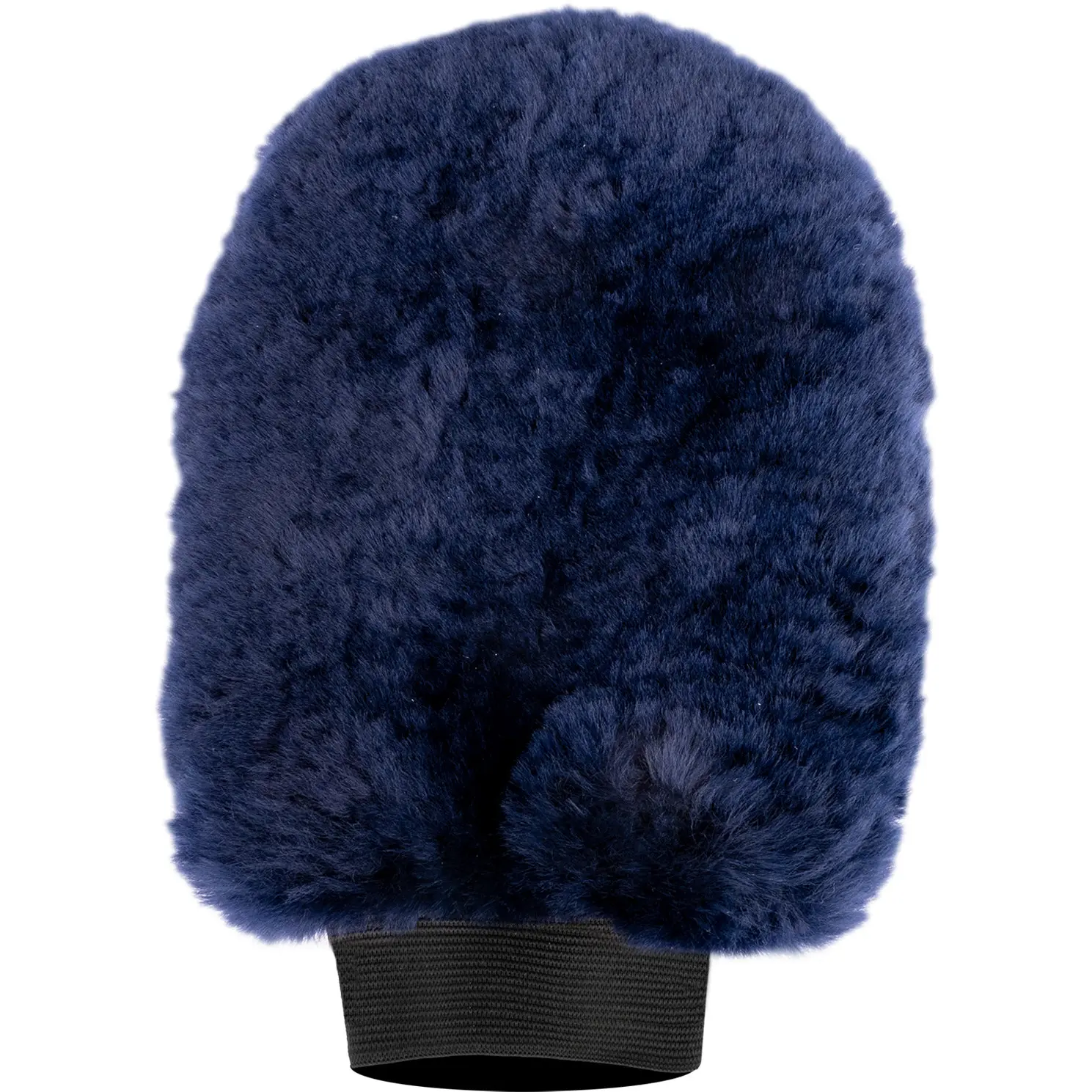 Kinder Lammfellputzhandschuh LUCKY nachtblau