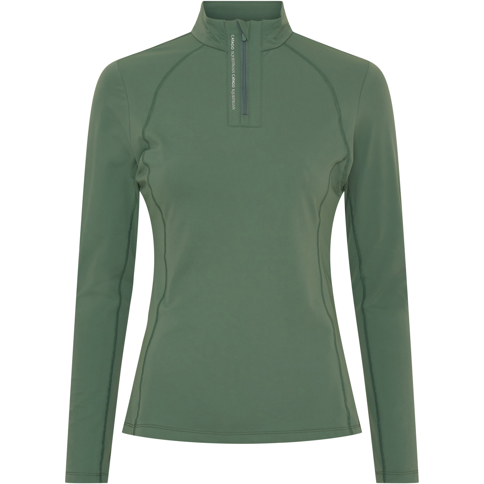 Damen Funktionsshirt Langarm BREE half-zip duck green