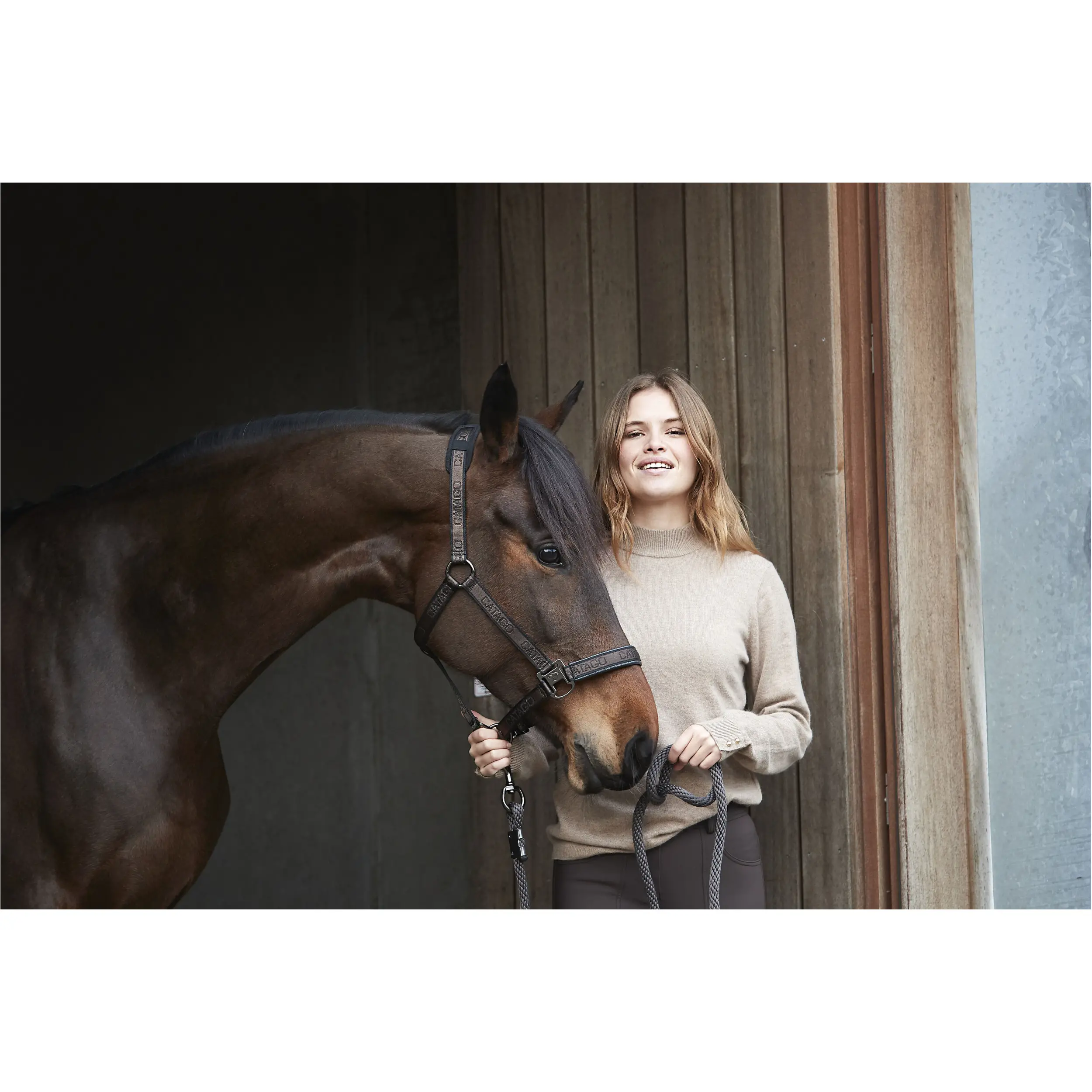 Führstrick mit Karabinerhaken after dark