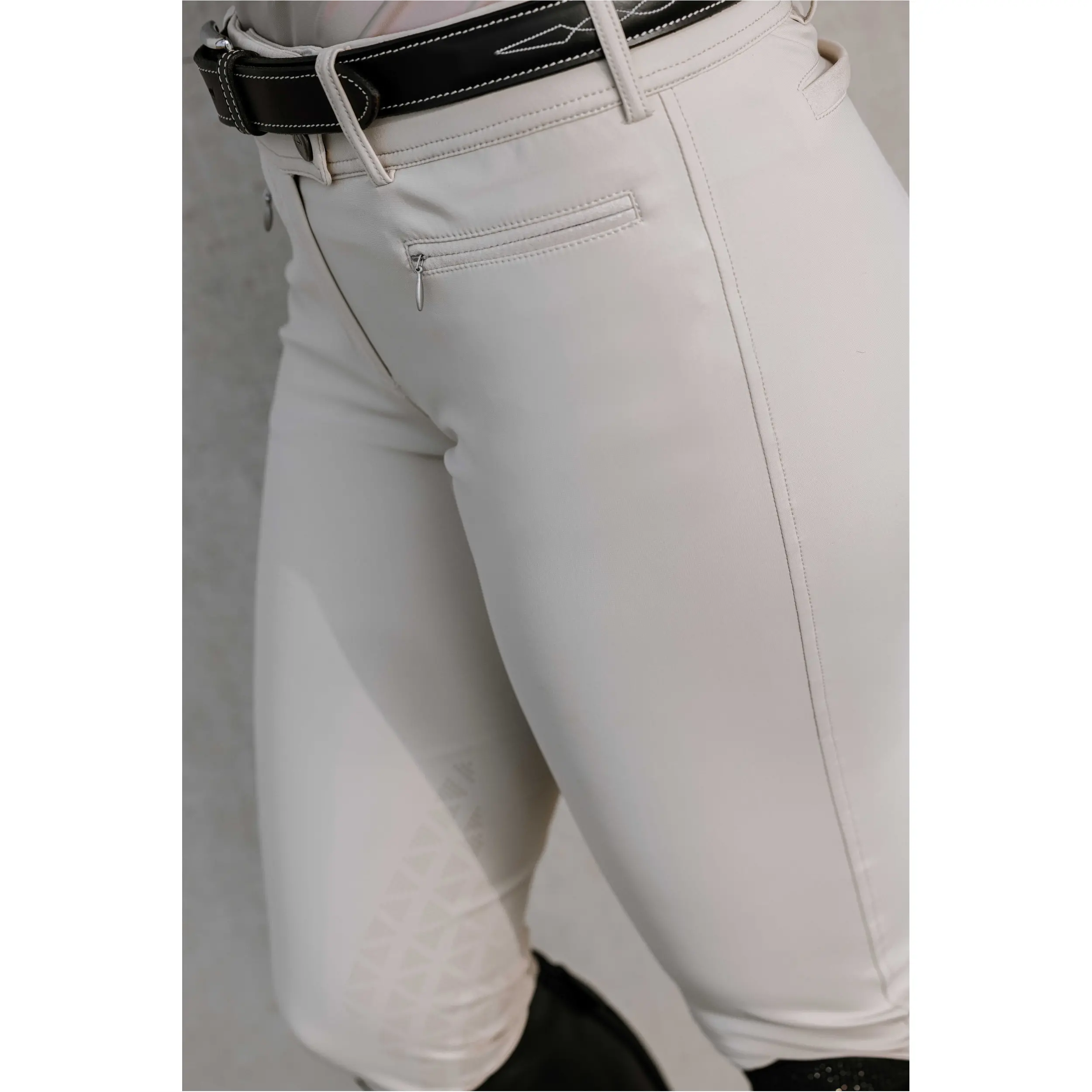 Damen Reithose Silikon Kniebesatz EK-SALLY beige