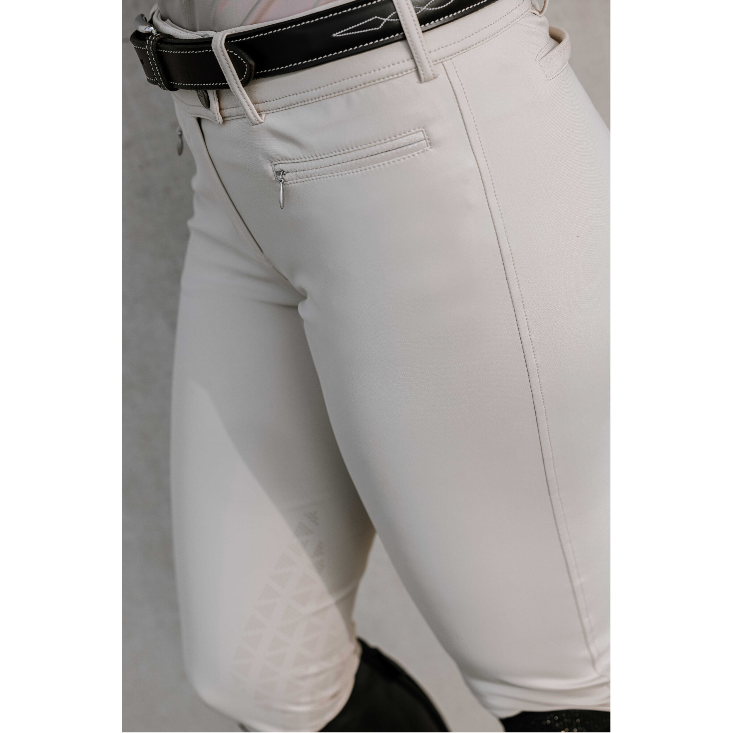 Damen Reithose Silikon Kniebesatz EK-SALLY beige