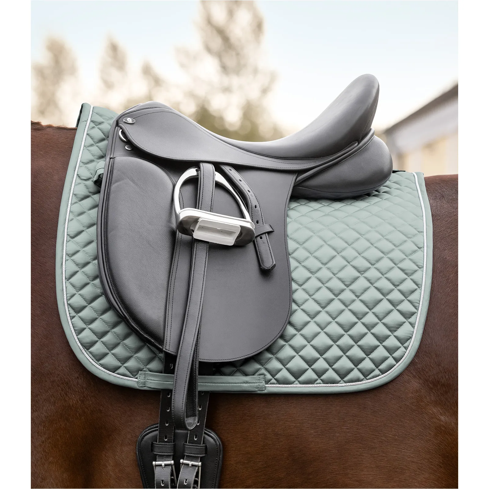 Schabracke FELIX GLAM silberblau