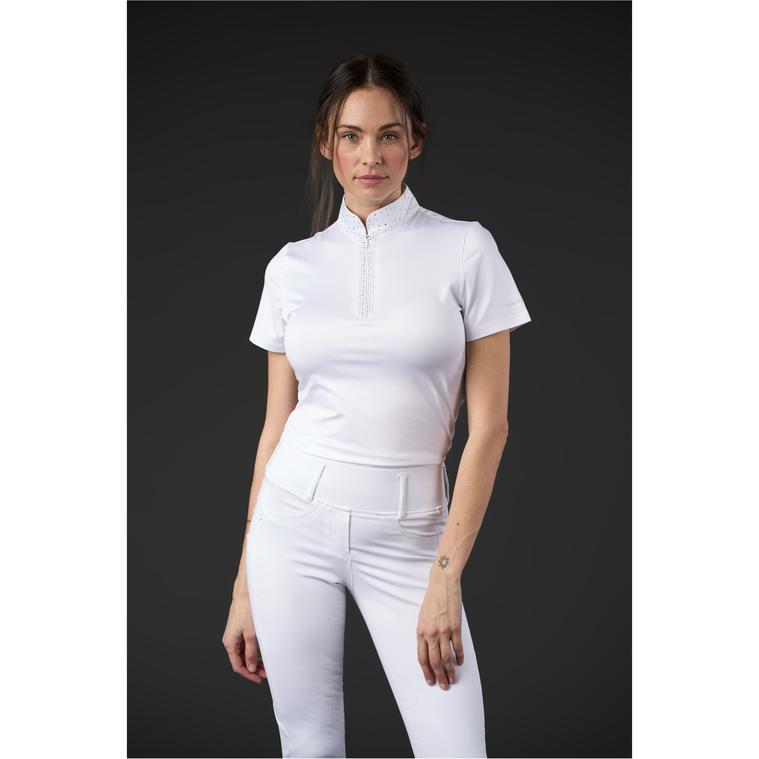 Damen Turniershirt Kurzarm ALEXIS weiß