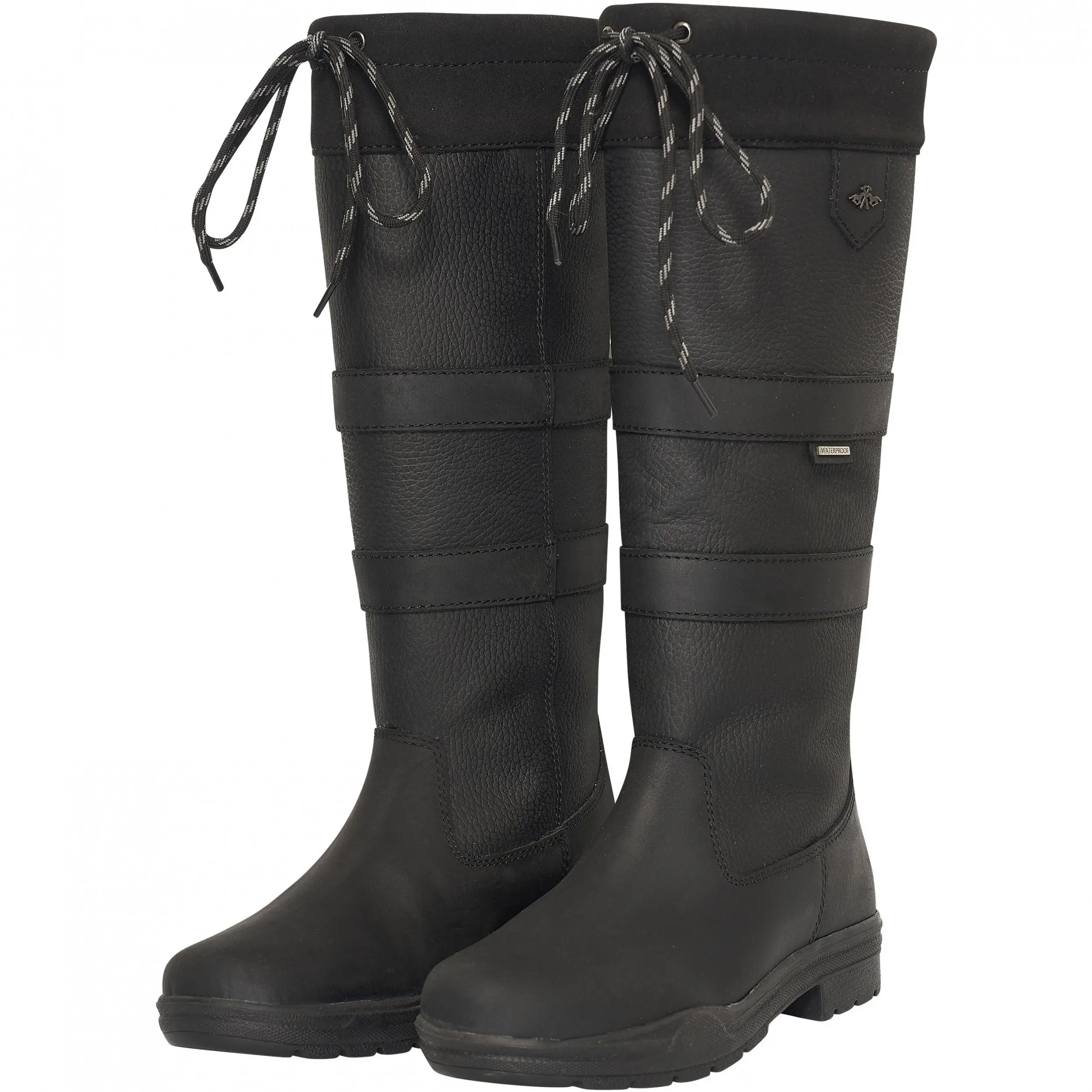 Damen Stiefel HVPLacey LONG Echtleder schwarz
