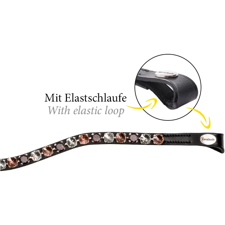 Stirnband BURGUNDY schwarz/bordeaux/rosé
