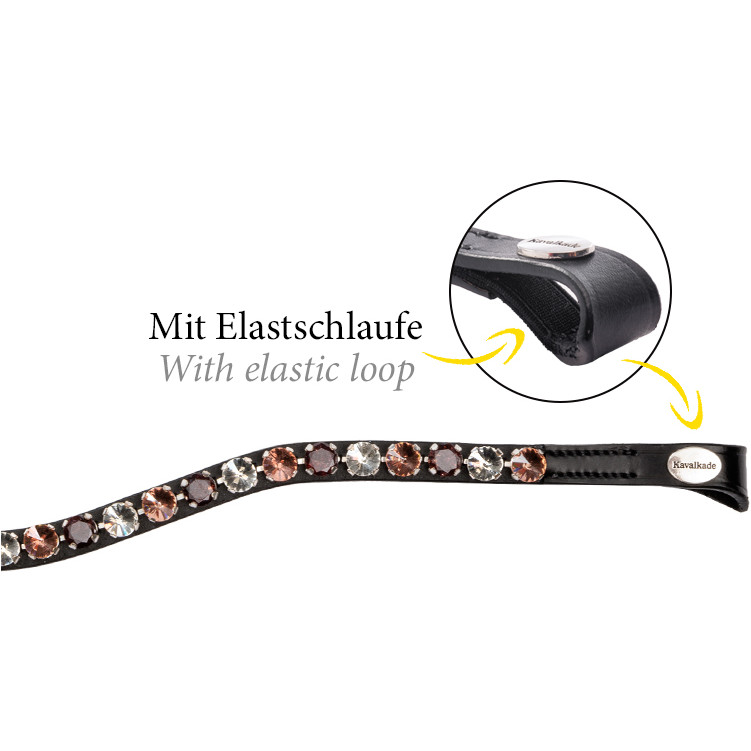 Stirnband BURGUNDY schwarz/bordeaux/rosé