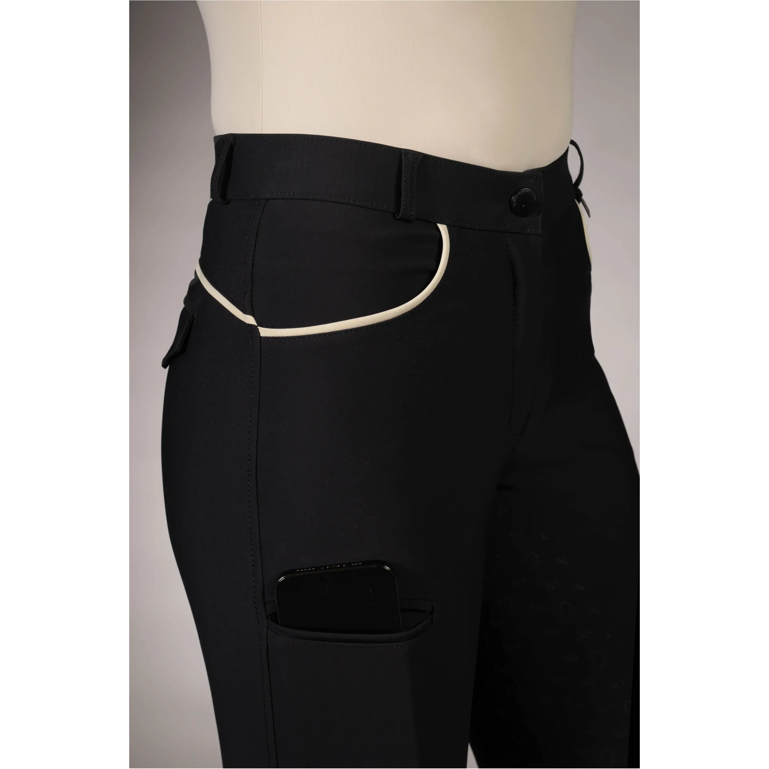 Damen Reithose Silikon Vollbesatz LIMONE schwarz