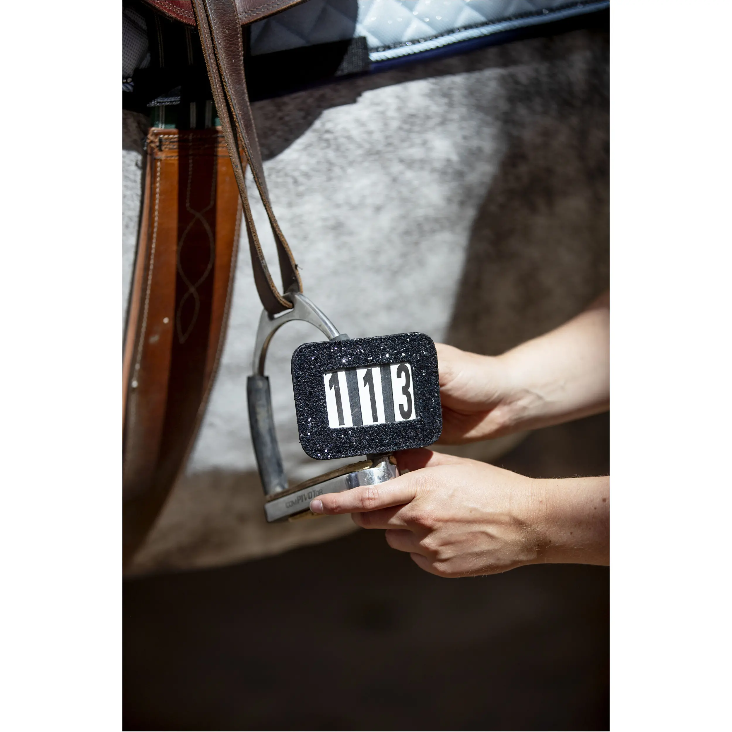 Turniernummer schwarz