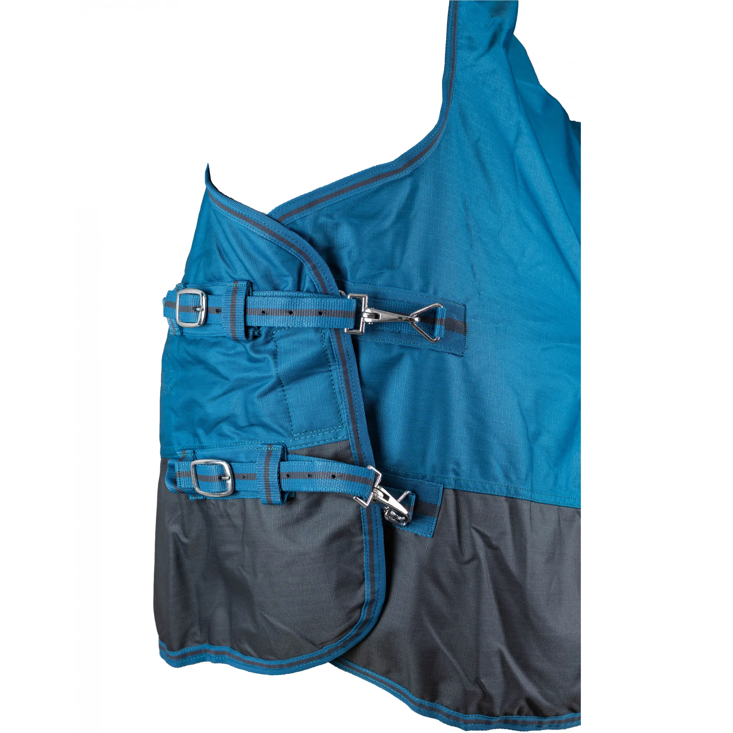 Winterdecke High Neck 300g Füllung 600D BASICLINE petrol/graphit Winterdecke High Neck 300g Füllung 600D BASICLINE petrol/graphit