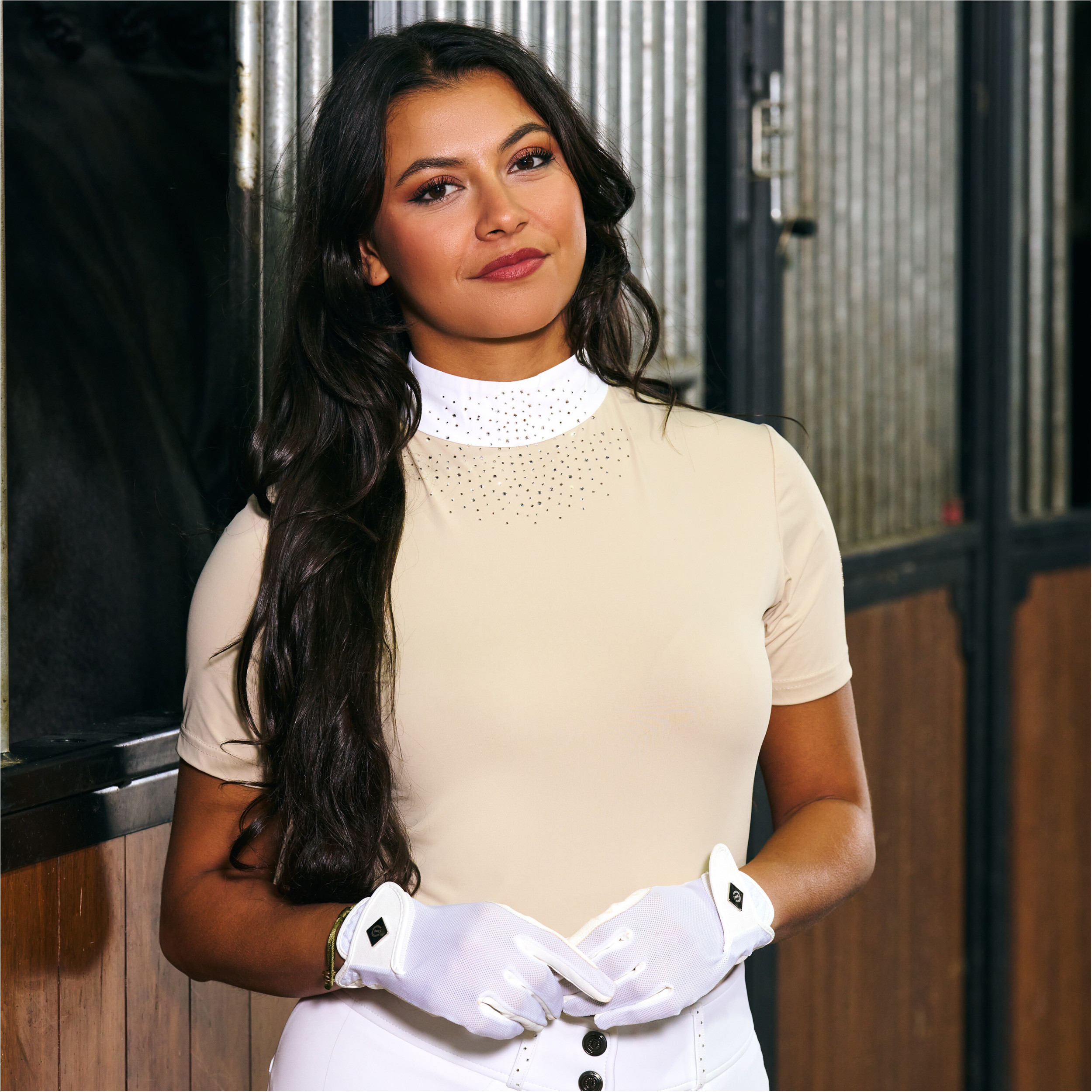 Damen Turniershirt IRHShines grau-sand Damen Turniershirt IRHShines grau-sand