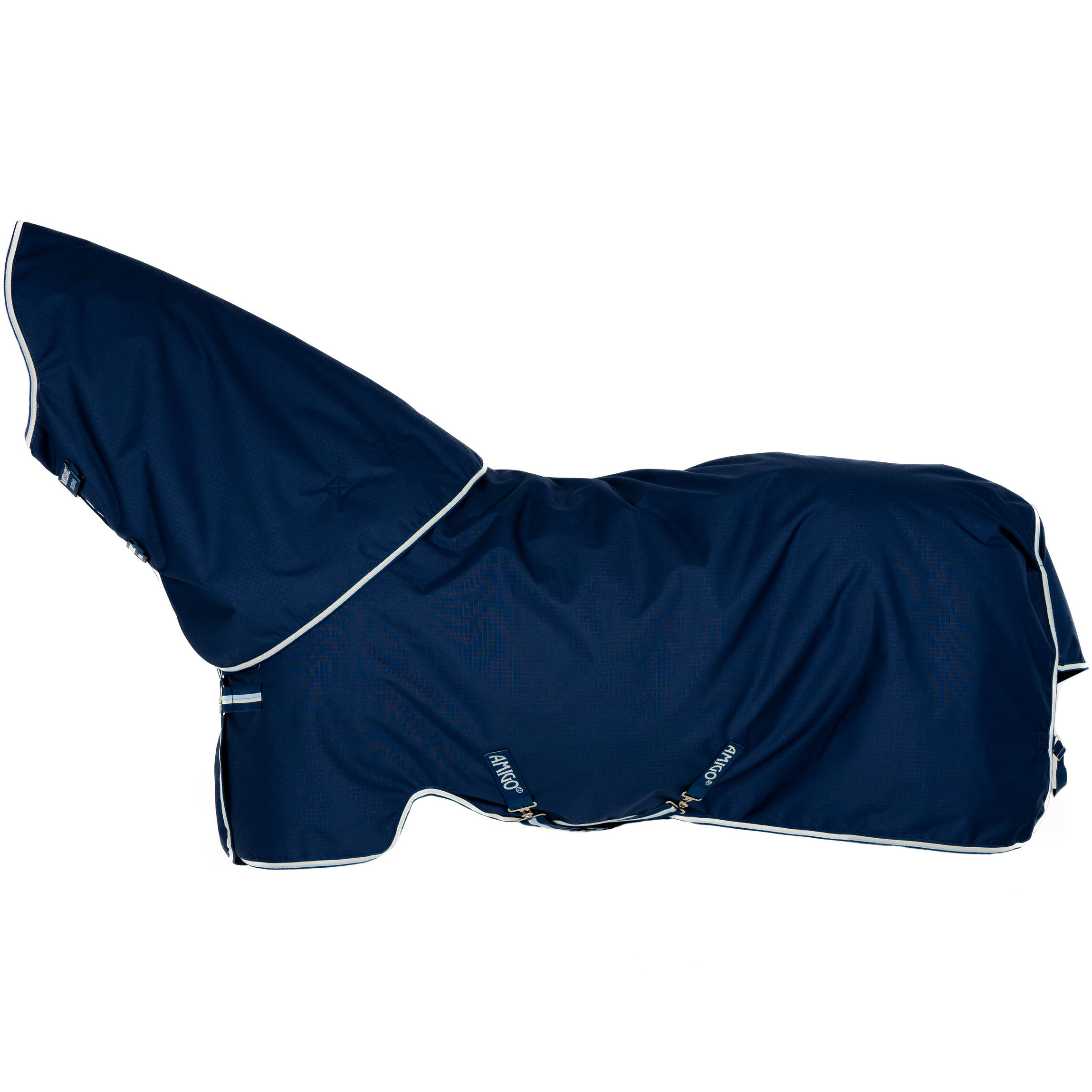 Outdoordecke Halsteil (abnehmbar) 100g Füllung 900D AMIGO Ripstop Plus Turnout witney navy Outdoordecke Halsteil (abnehmbar) 100g Füllung 900D AMIGO Ripstop Plus Turnout witney navy