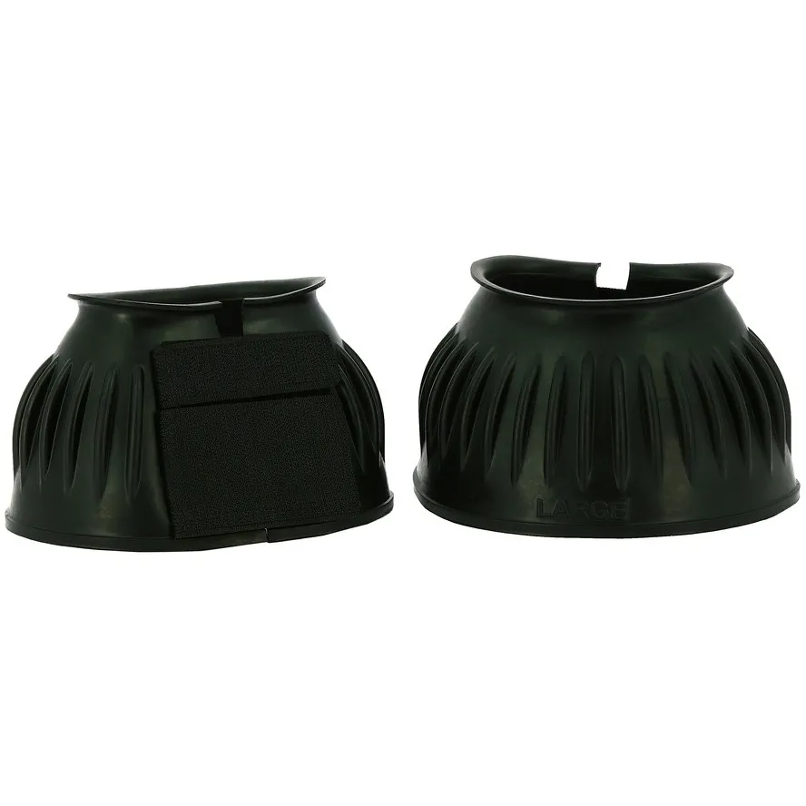 Hufglocken mit doppelter Klettlasche SOFT schwarz