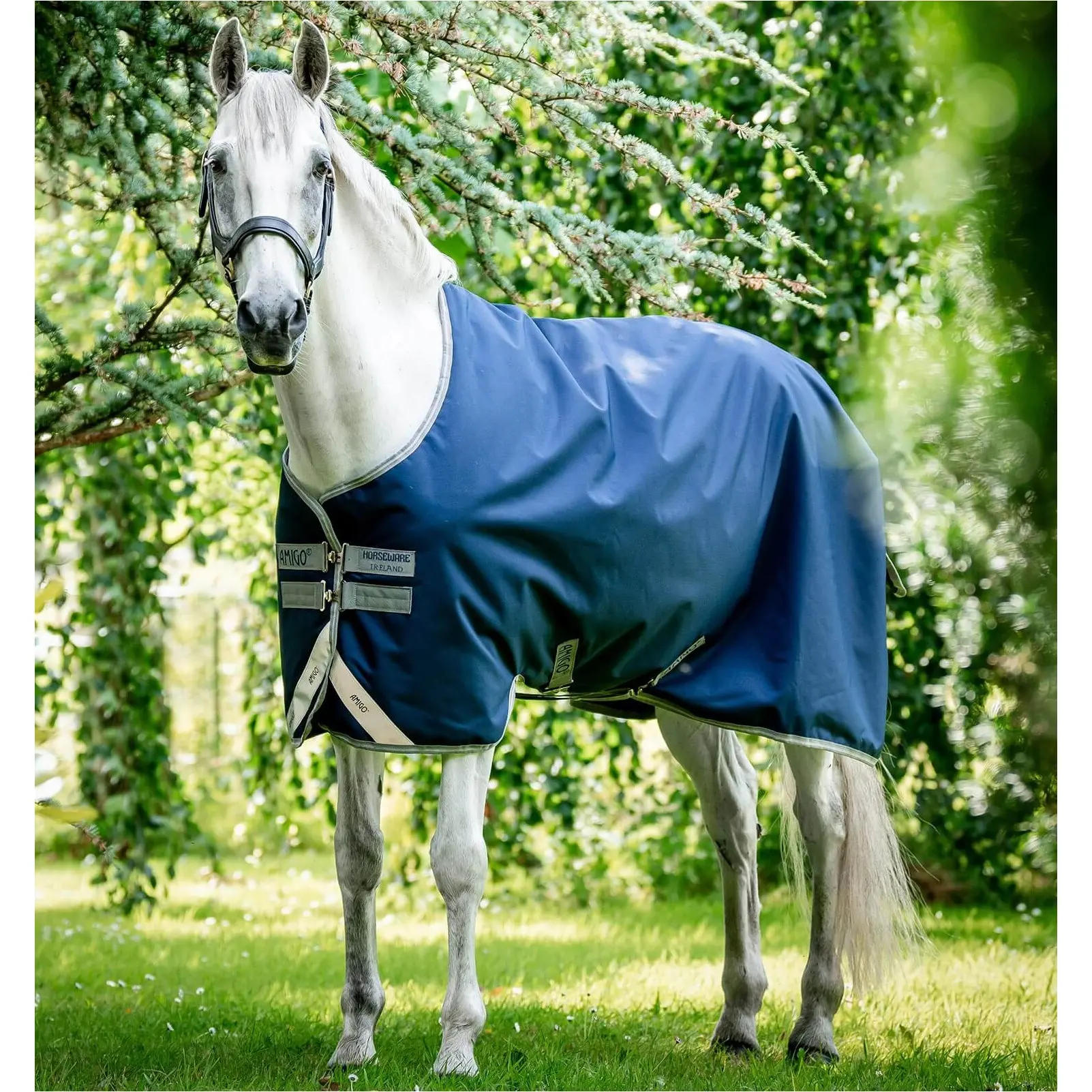 Outdoordecke 1200D AMIGO Bravo 12 navy/titanium grey/silver