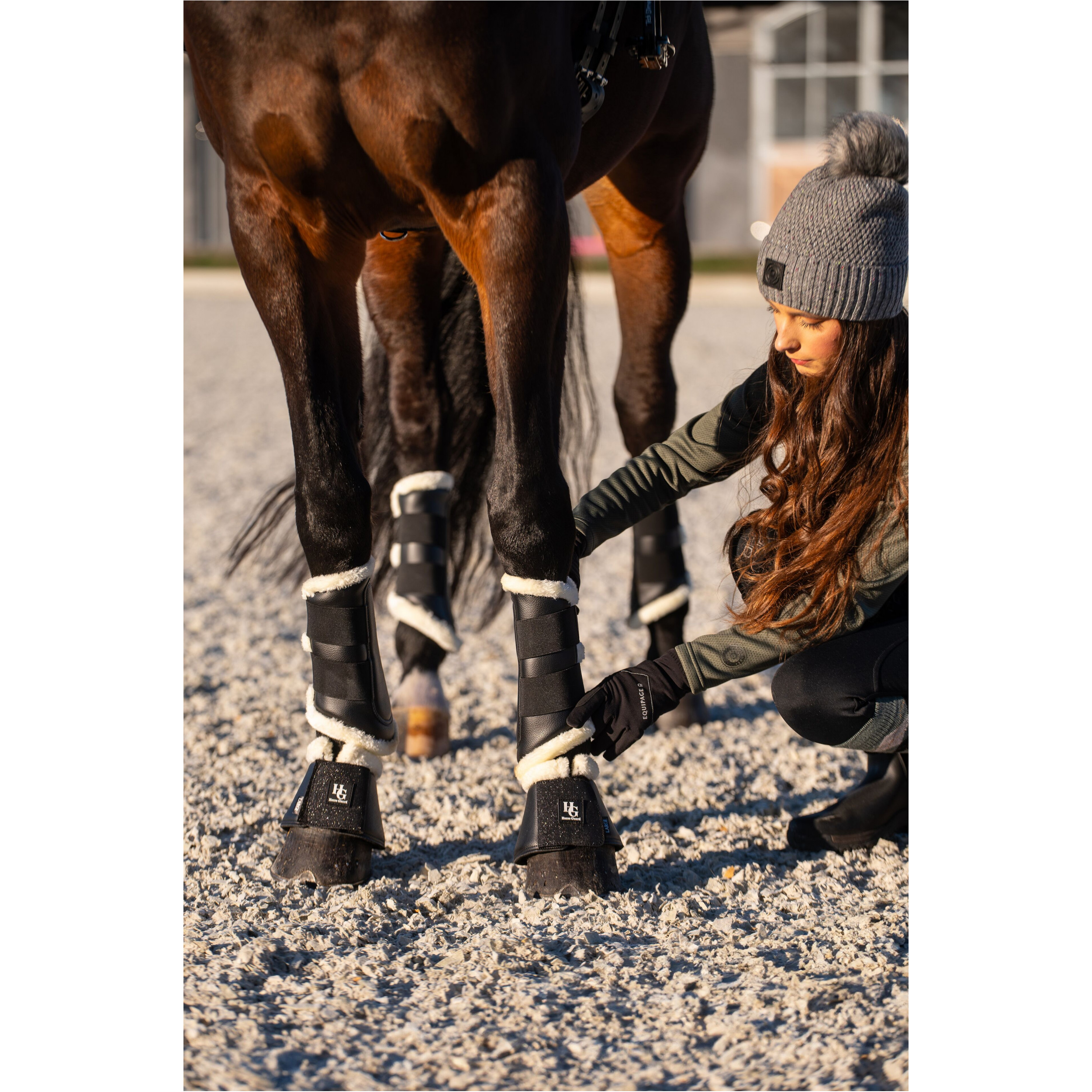 Hufglocken LEELA GLITTER schwarz Hufglocken LEELA GLITTER schwarz