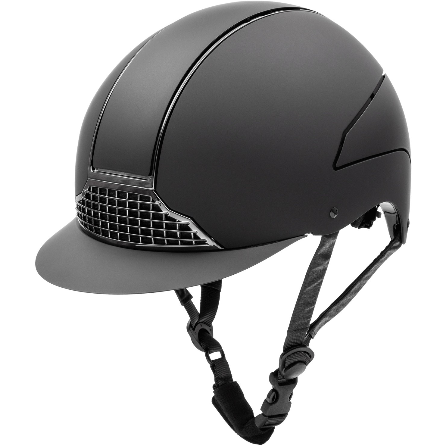 Reithelm H24 CHROME schwarz matt
