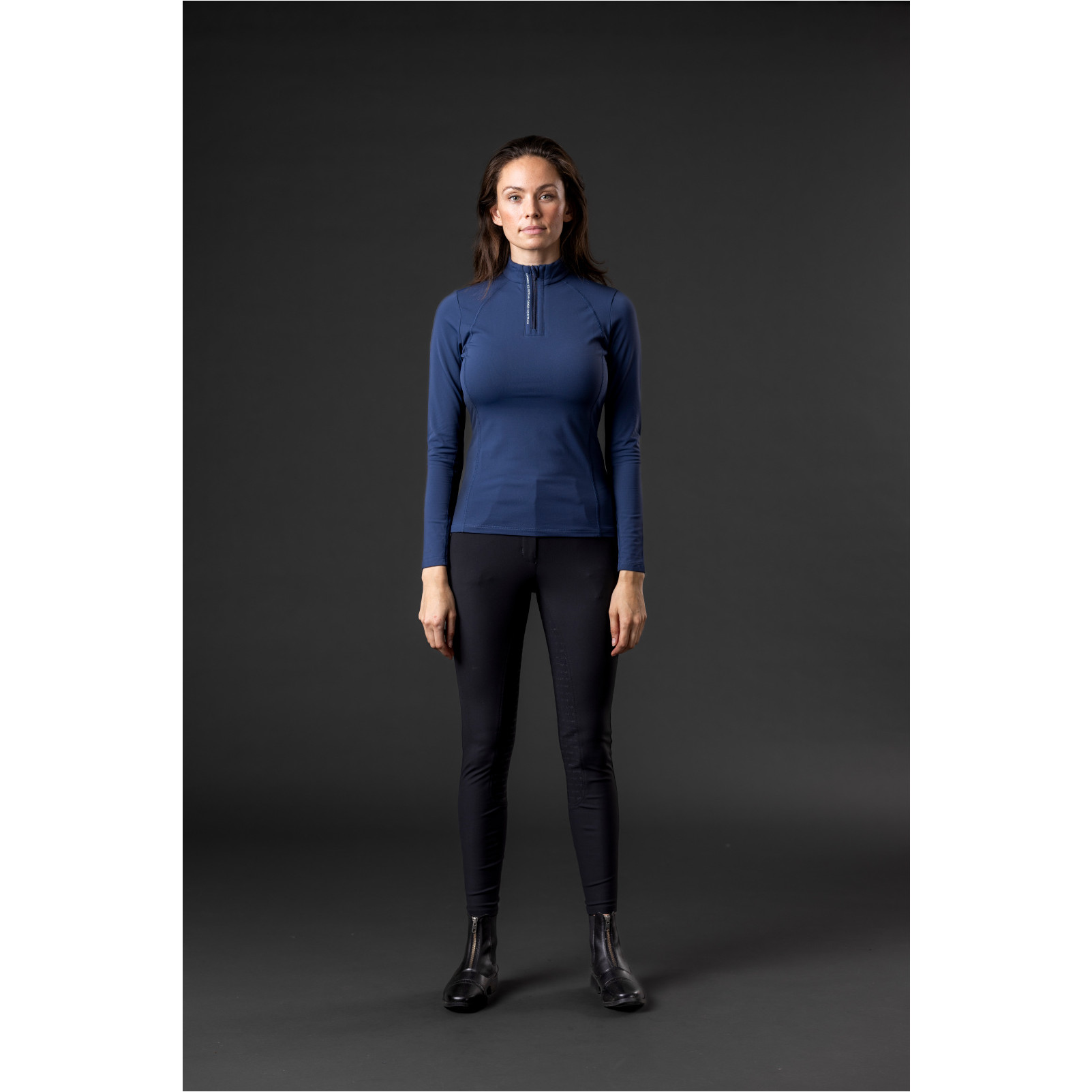 Damen Funktionsshirt Langarm BREE half-zip navy