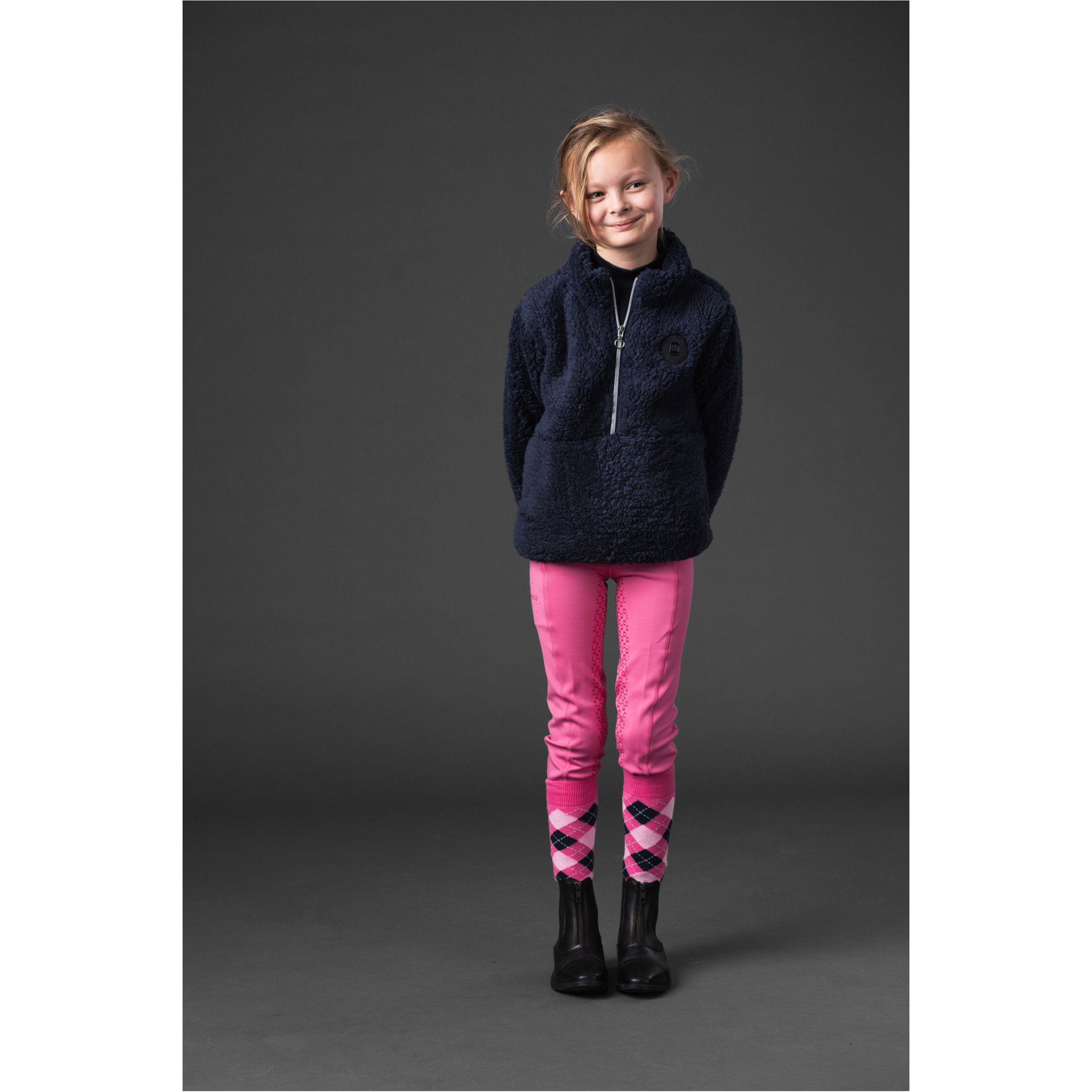 Winter Kinder Reitleggings Silikon Vollbesatz SOPHIA phlox pink Winter Kinder Reitleggings Silikon Vollbesatz SOPHIA phlox pink