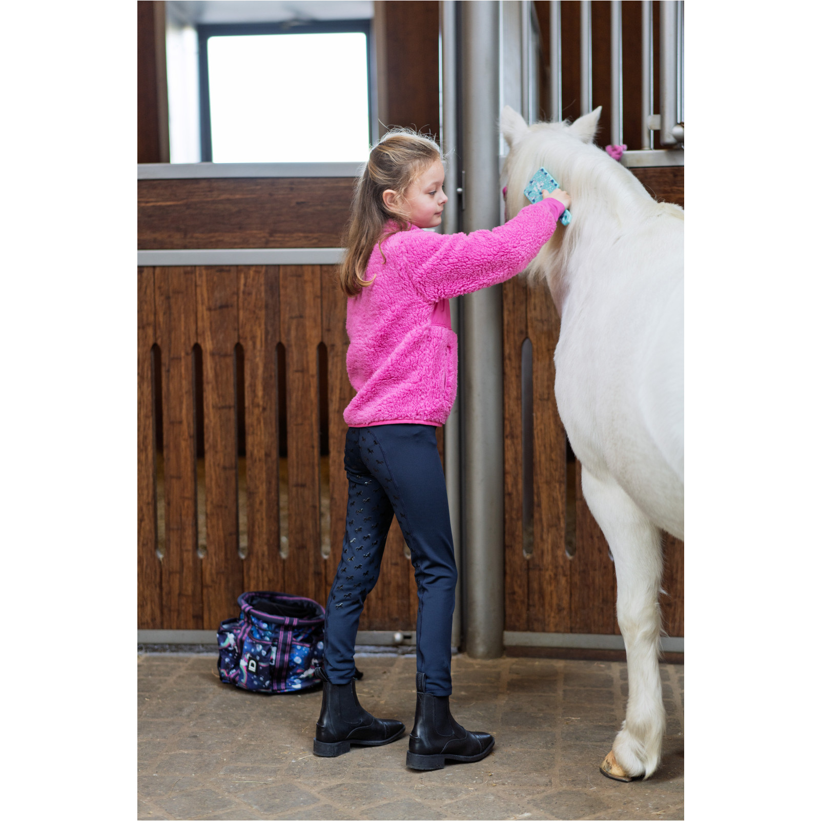 Kinder Teddyreitjacke VEGA phlox pink