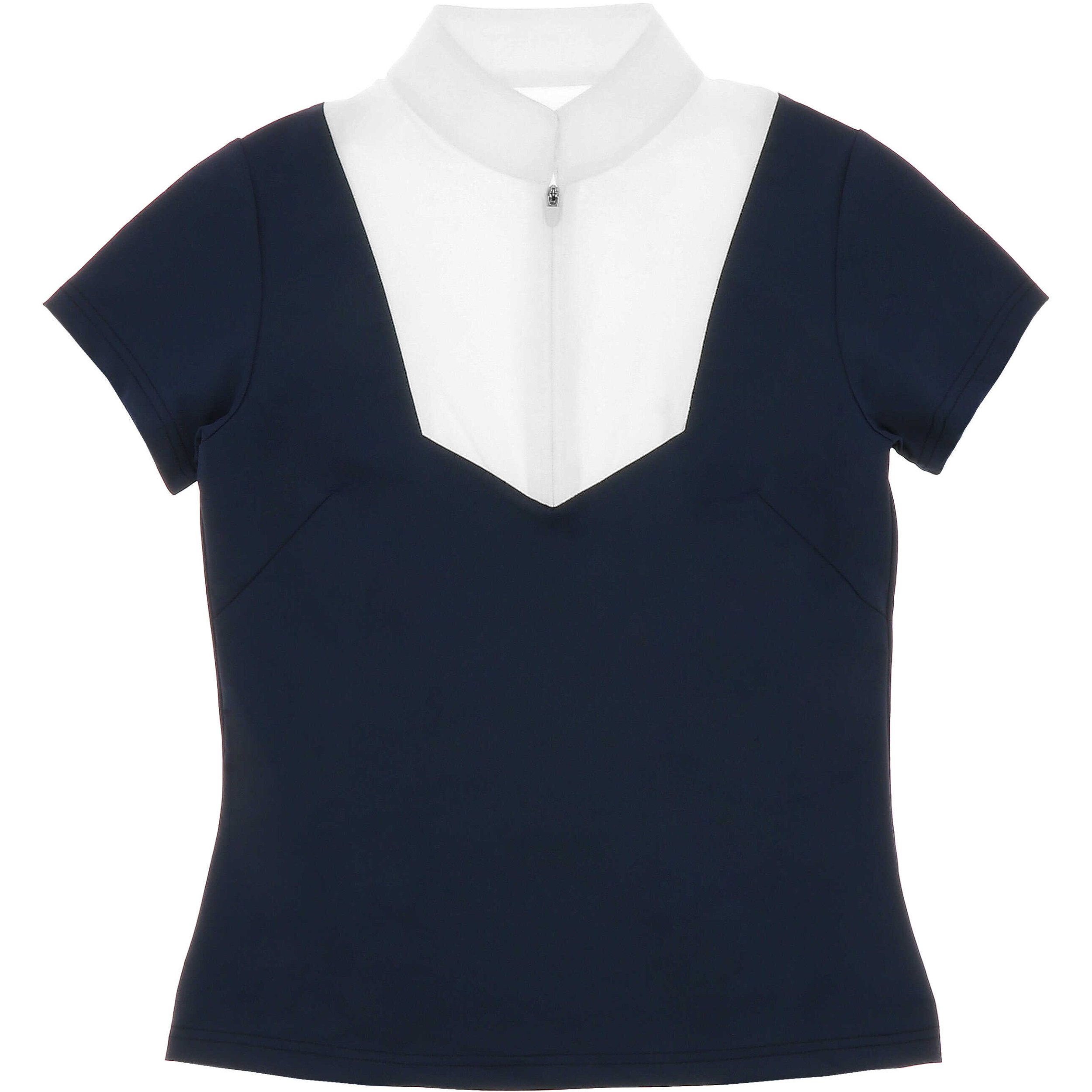 Damen Turnierpolo mit Reißverschluss vorne Tokyo navy 
