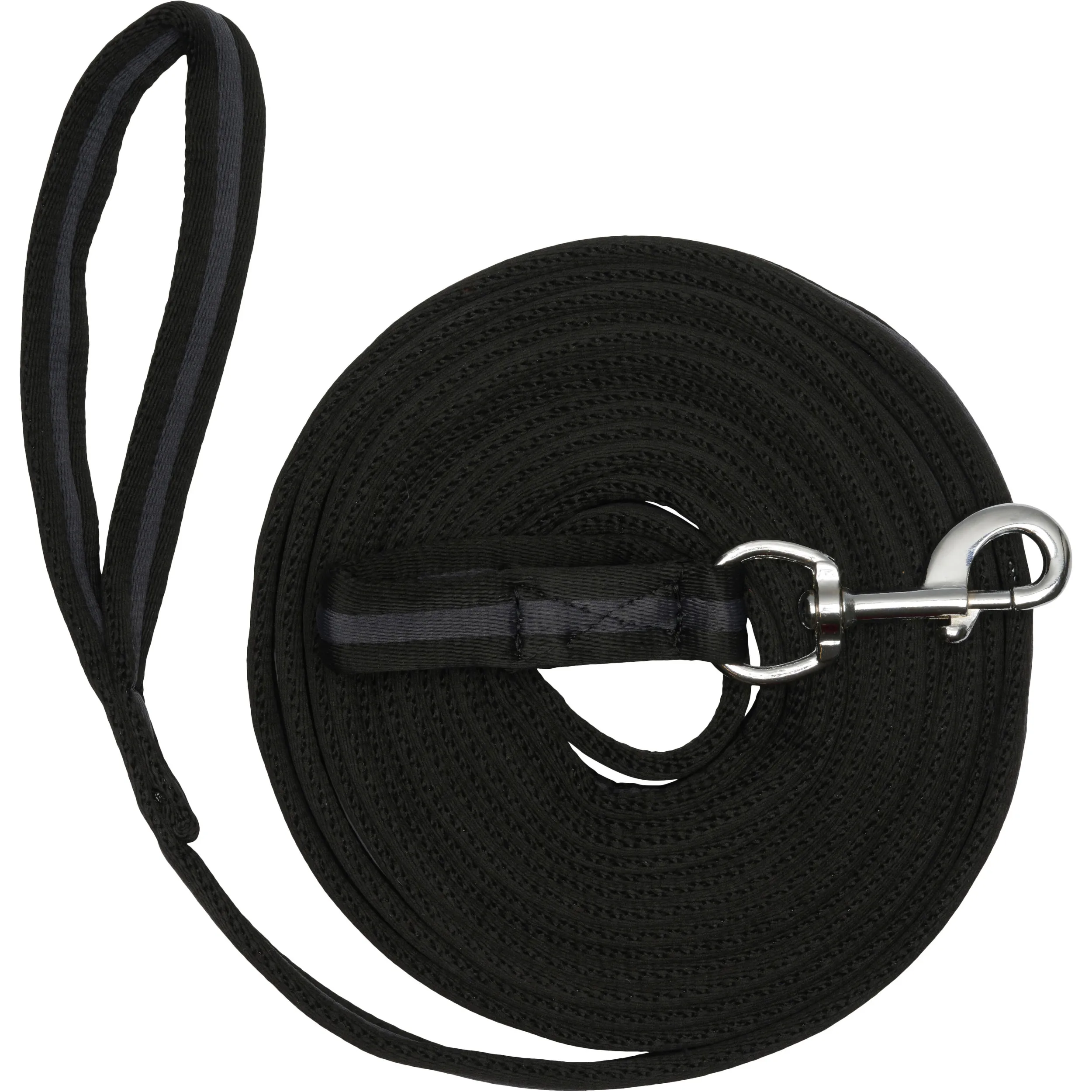 Longierleine SOFT schwarz/grau