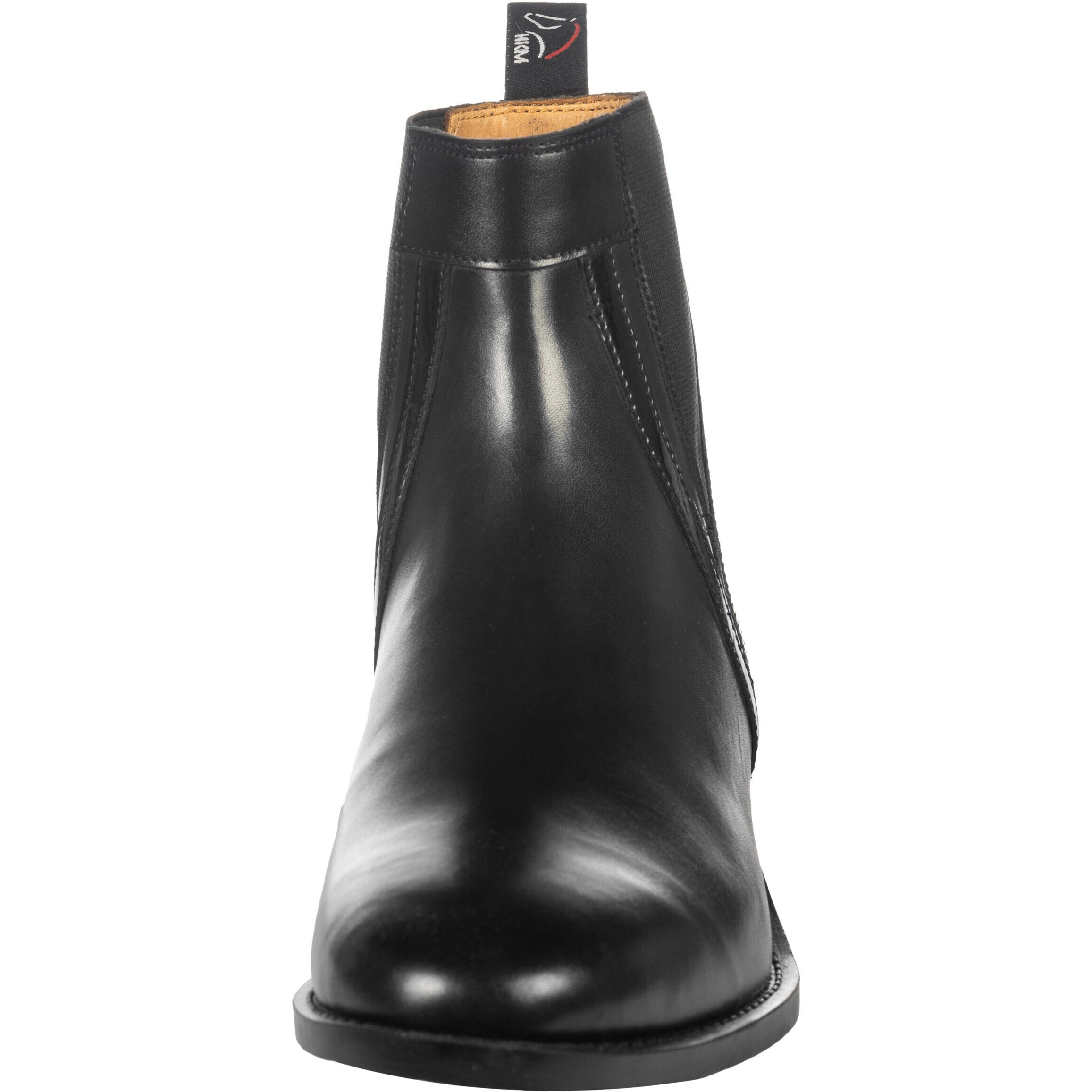 Damen Jodhpur Reitstiefeletten LACK Echtleder schwarz