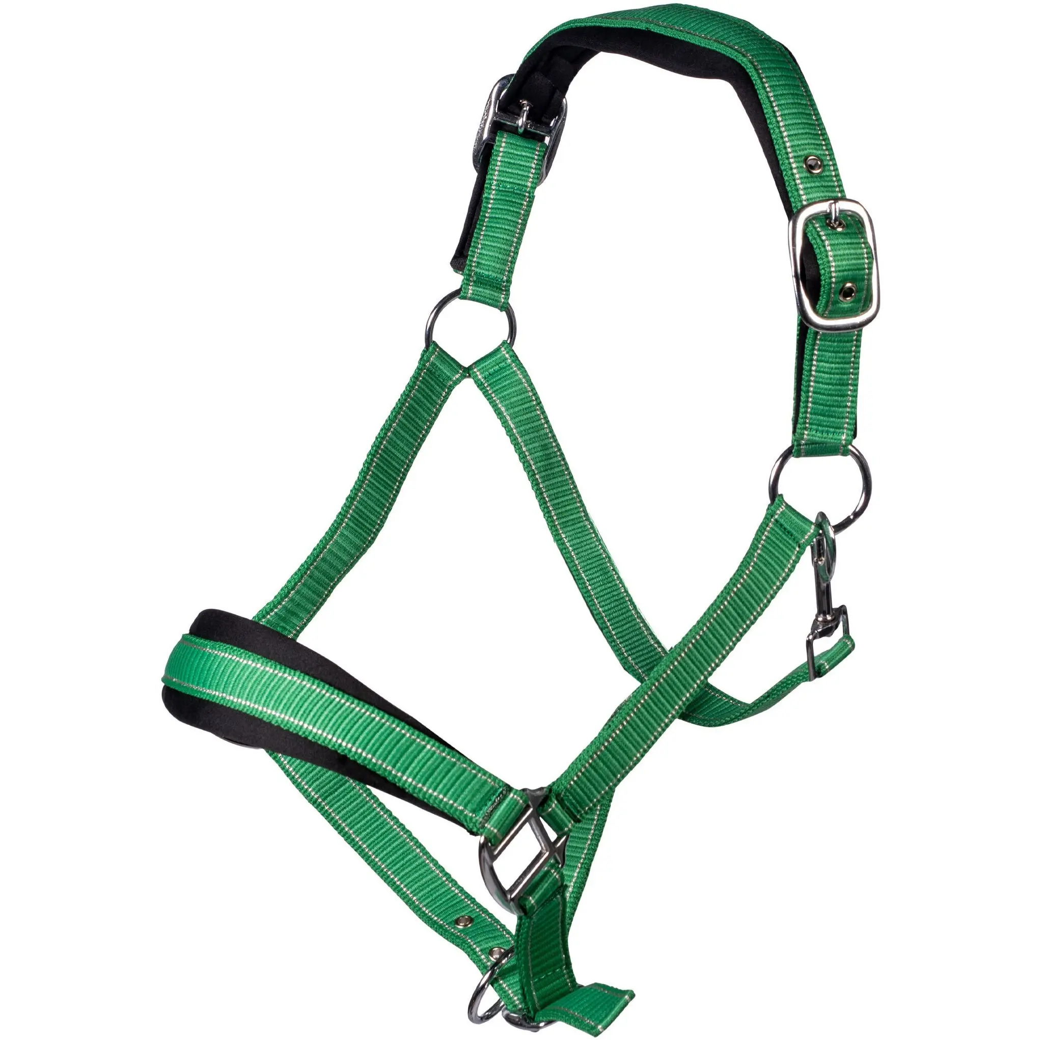 Halfter-Set mit Karabiner & Fliegenfransen LILLY grün