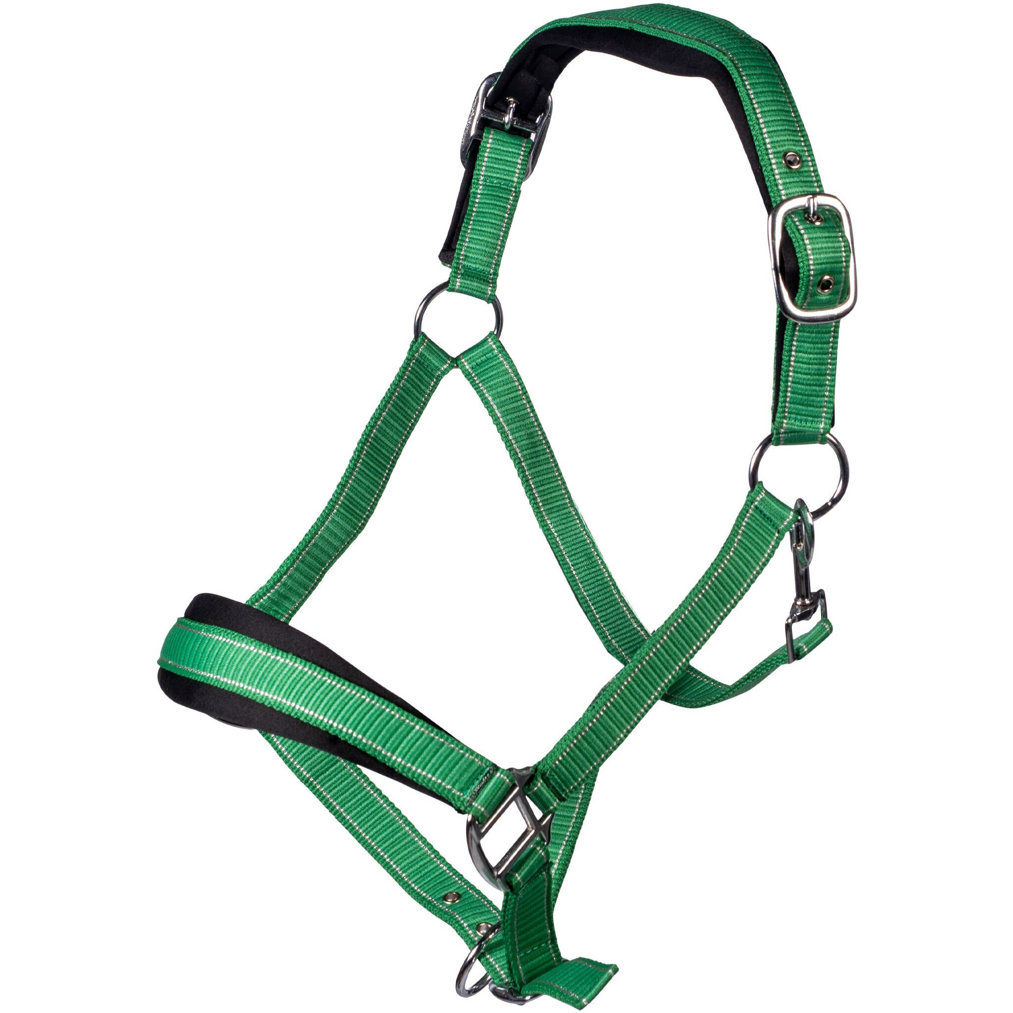 Halfter-Set mit Karabiner & Fliegenfransen LILLY grün