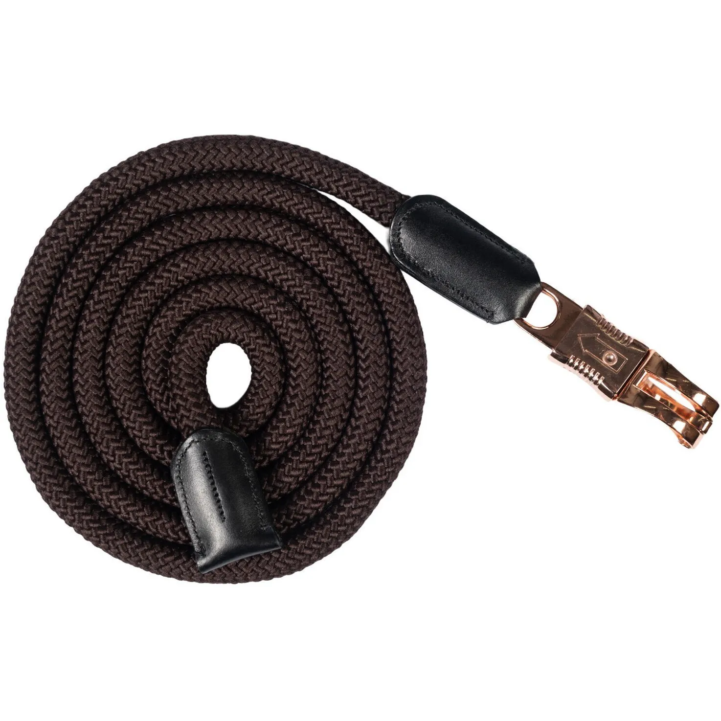 Führstrick mit Panikhaken ROSEGOLD GLAMOUR STYLE braun/rosegold