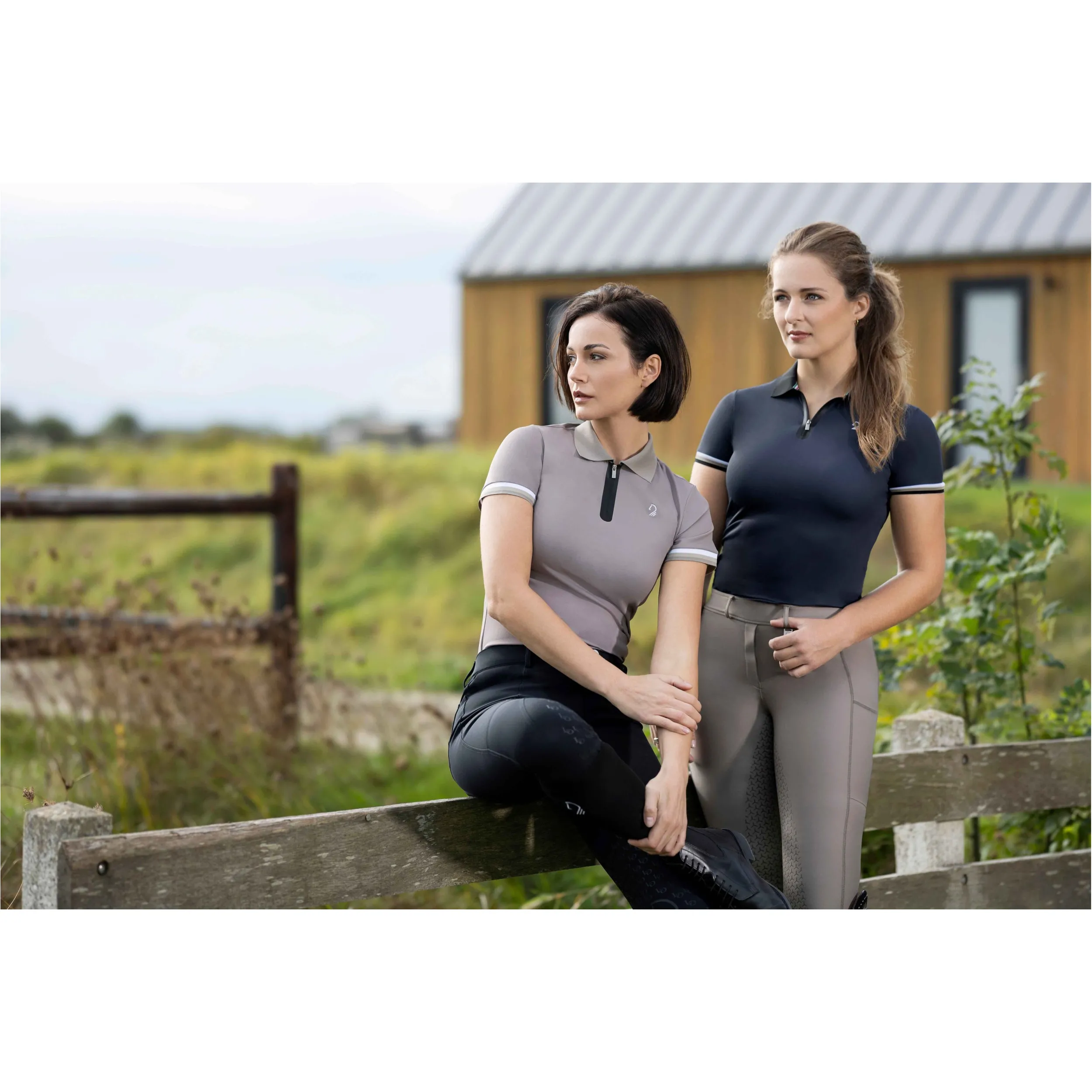 Damen Poloshirt AMALFI schwarz