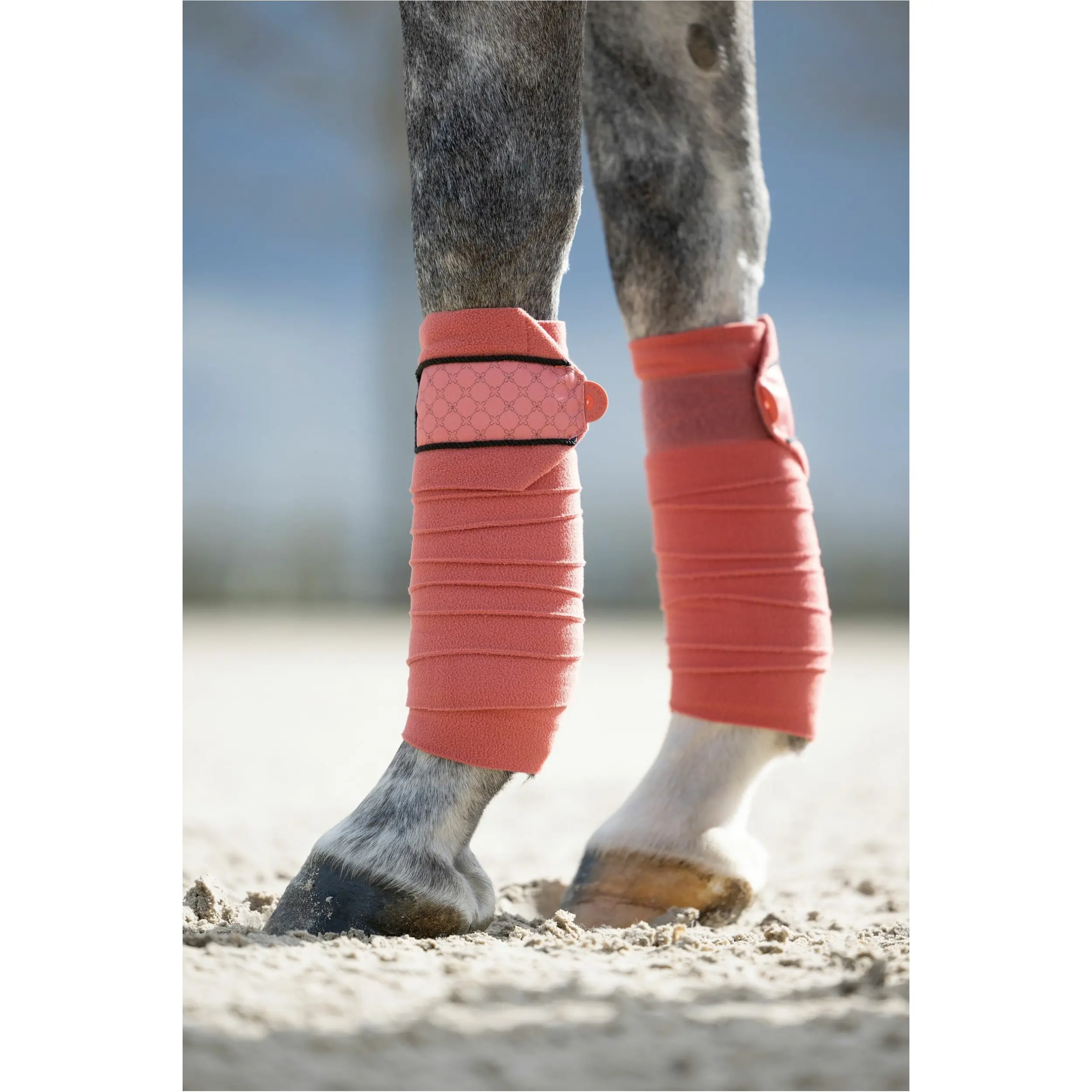 Fleecebandagen (4er Set) ROSEWOOD rostrot