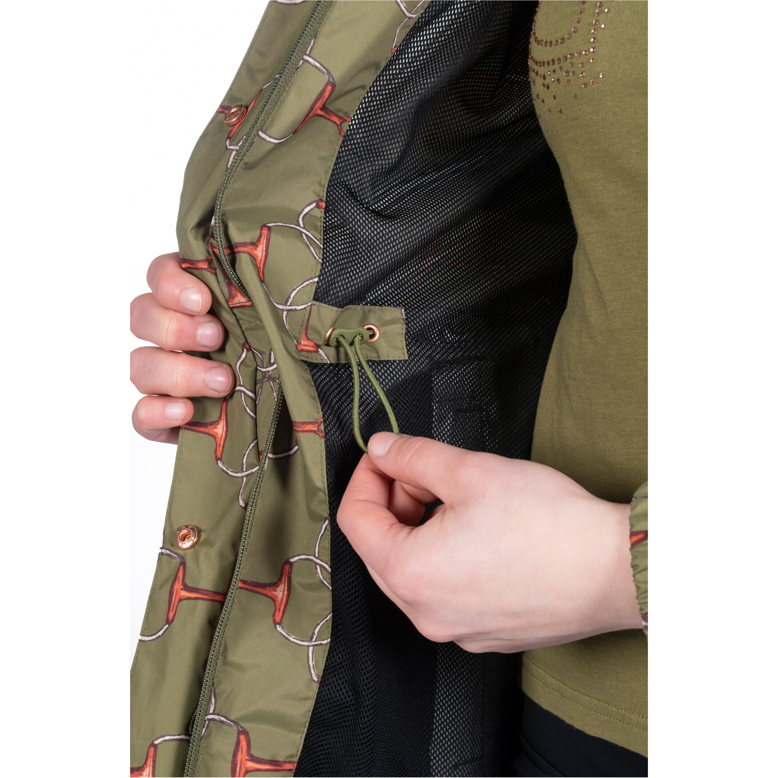 Damen Regenjacke EDINBURGH olivgrün