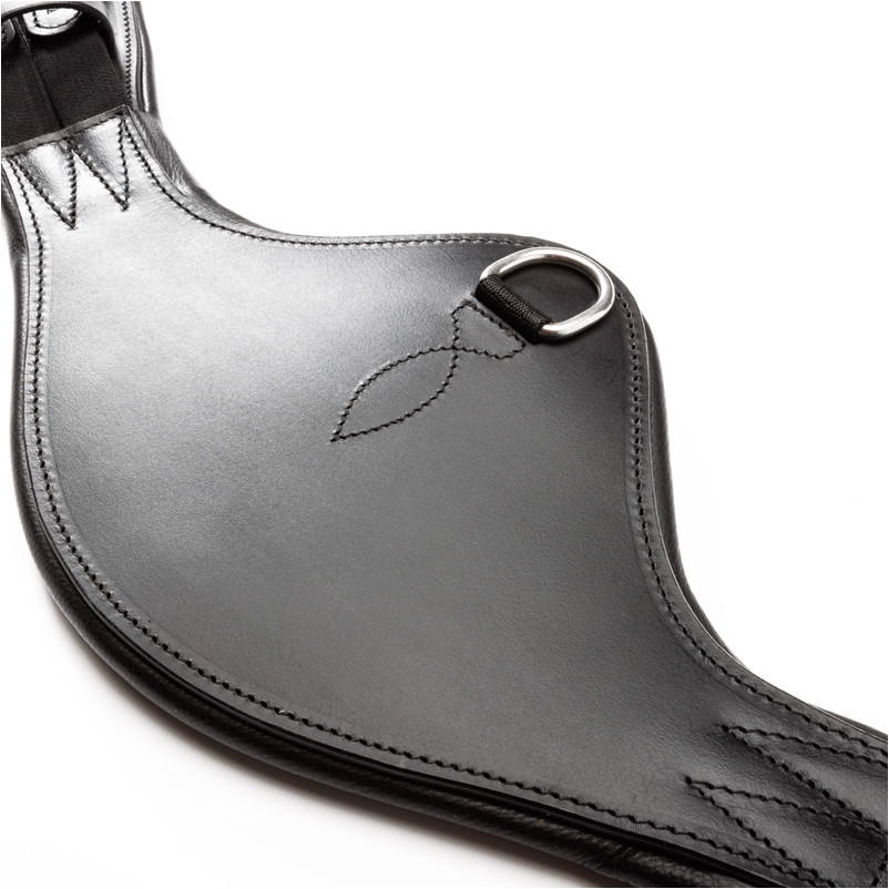 Lederkurzgurt geölt mit Elast CASPER schwarz